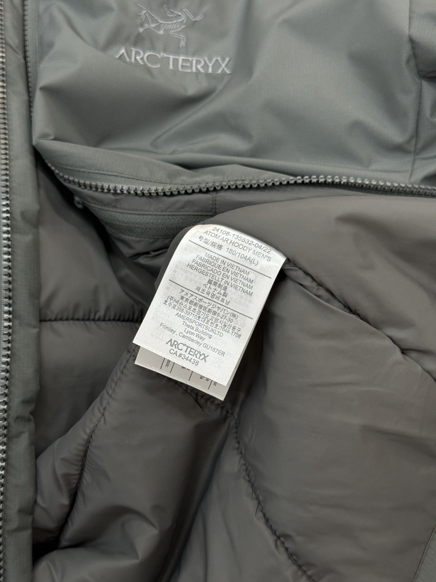 ARC'TERY*始祖-鸟情侣款户外阿童木棉服.高品质新品推荐！鸟家推出全新的Atom AR Hoody