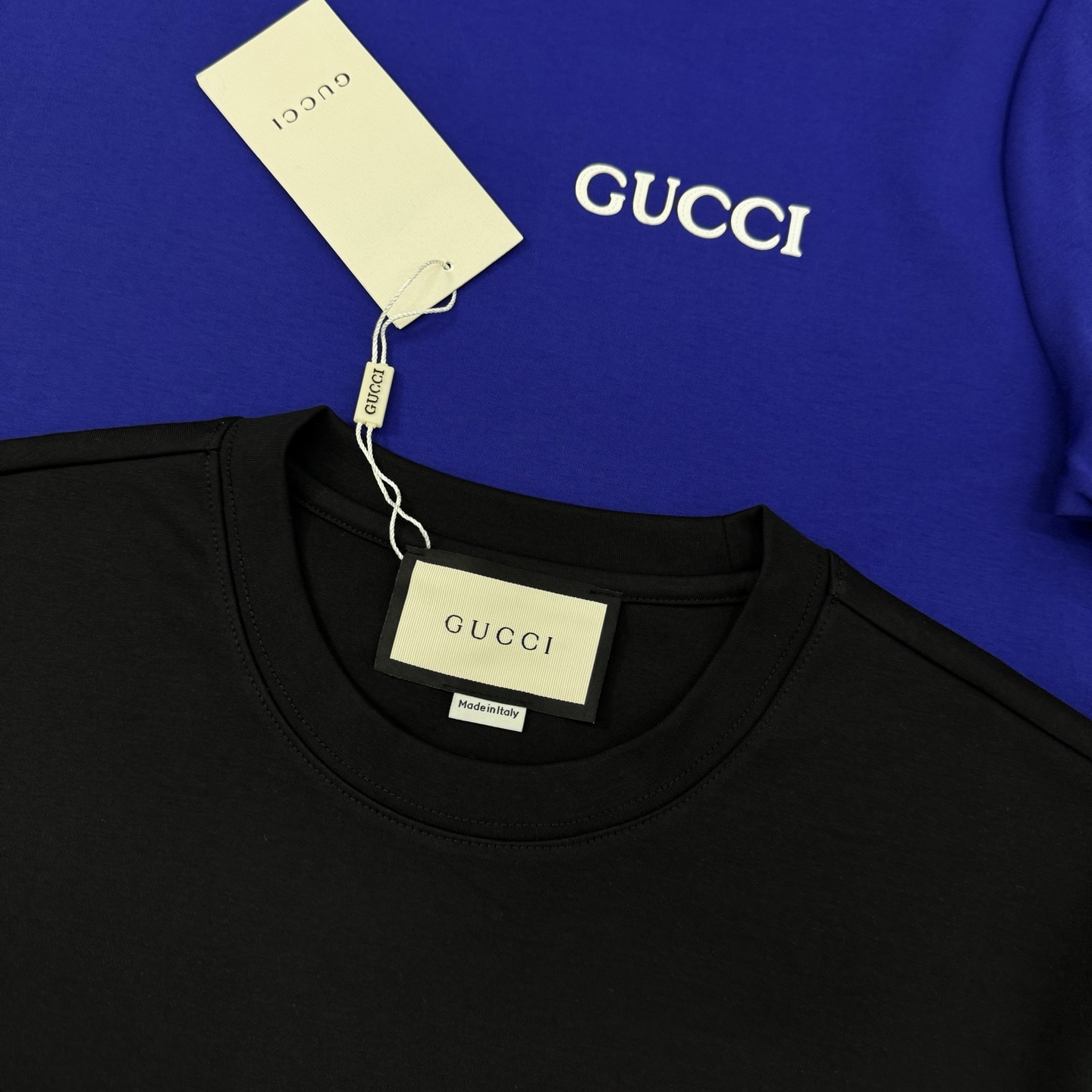 顶级颜值担当！GUCC*25s新款莫代尔T恤.新品推荐！当季颜值担当.素版基础款字母T恤.硅胶立体呈现.