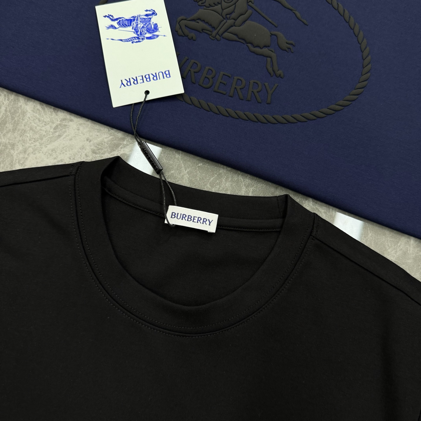 BBR*巴宝莉25s新款战马T恤.新品推荐！焕新升级百搭基础款，贸易公司出品！！甄选优质有机300g莫代