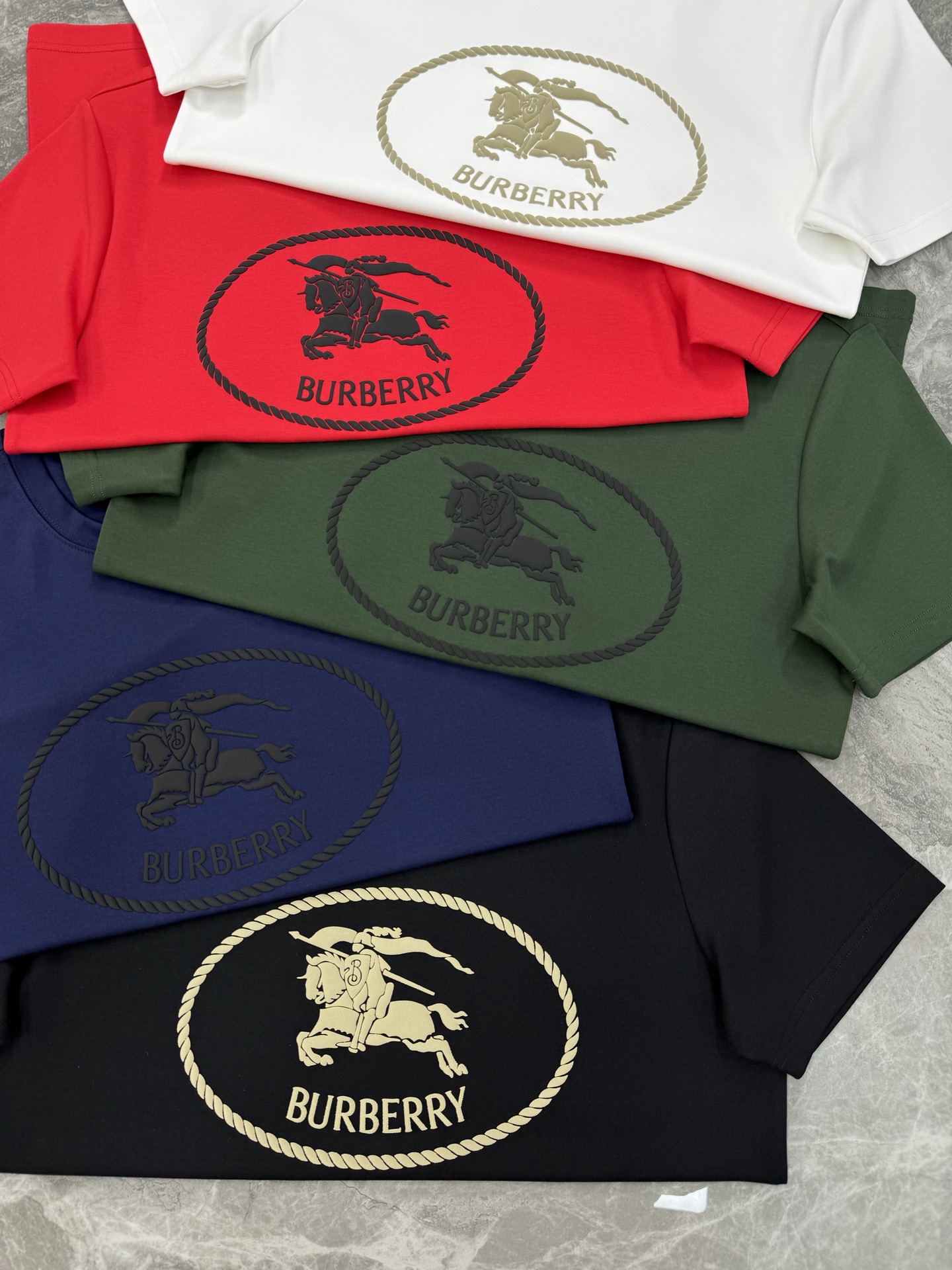 BBR*巴宝莉25s新款战马T恤.新品推荐！焕新升级百搭基础款，贸易公司出品！！甄选优质有机300g莫代