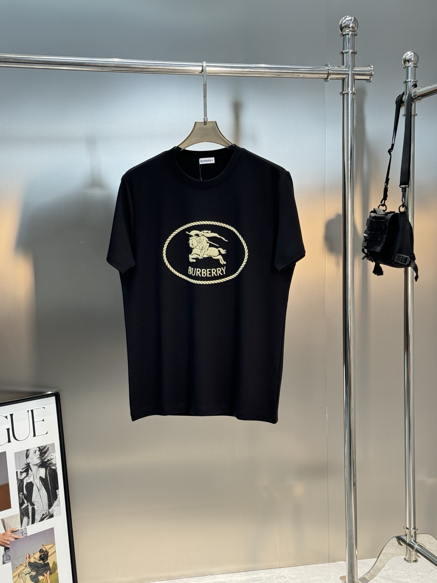 BBR*巴宝莉25s新款战马T恤.新品推荐！焕新升级百搭基础款，贸易公司出品！！甄选优质有机300g莫代