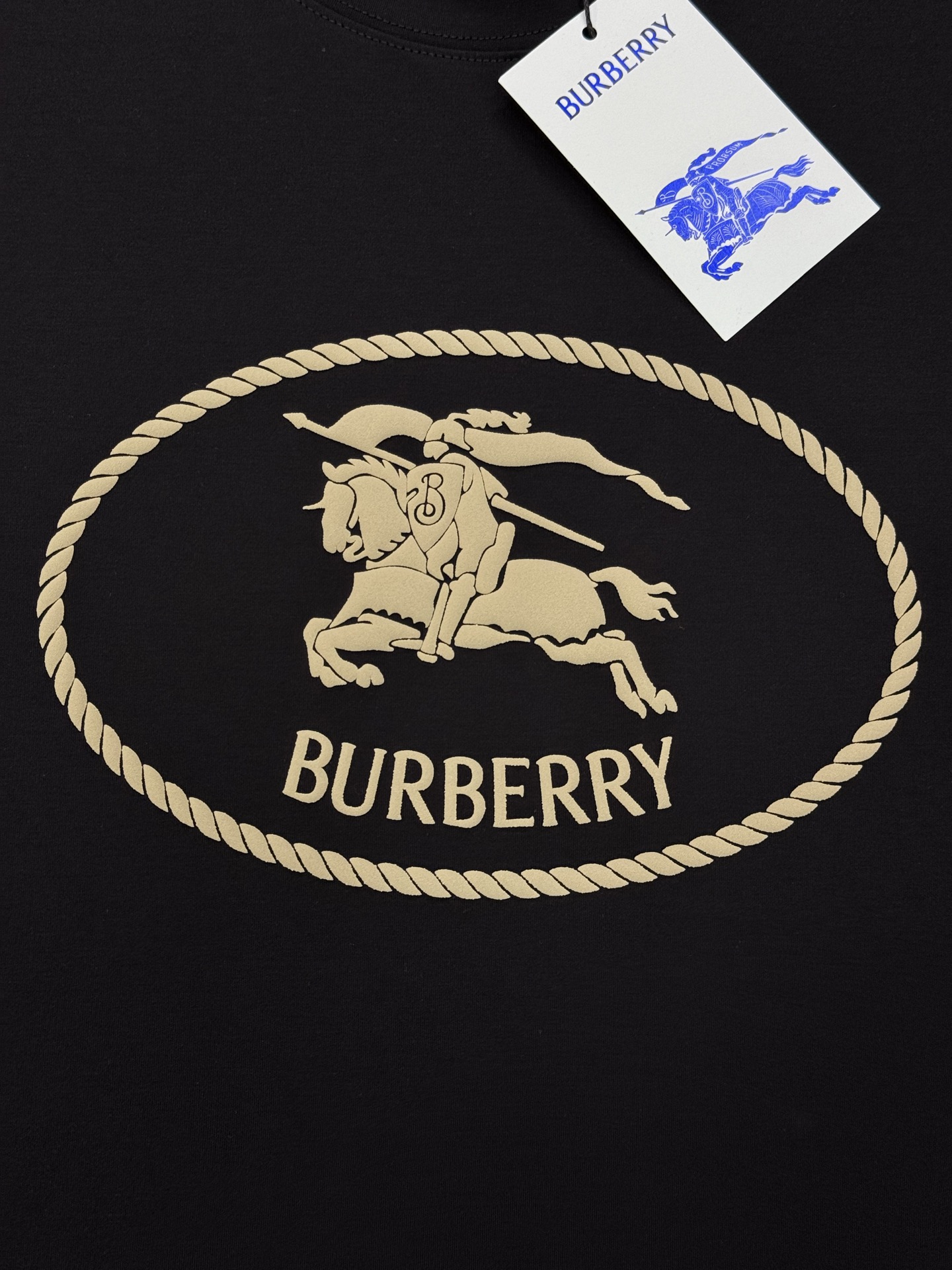 BBR*巴宝莉25s新款战马T恤.新品推荐！焕新升级百搭基础款，贸易公司出品！！甄选优质有机300g莫代