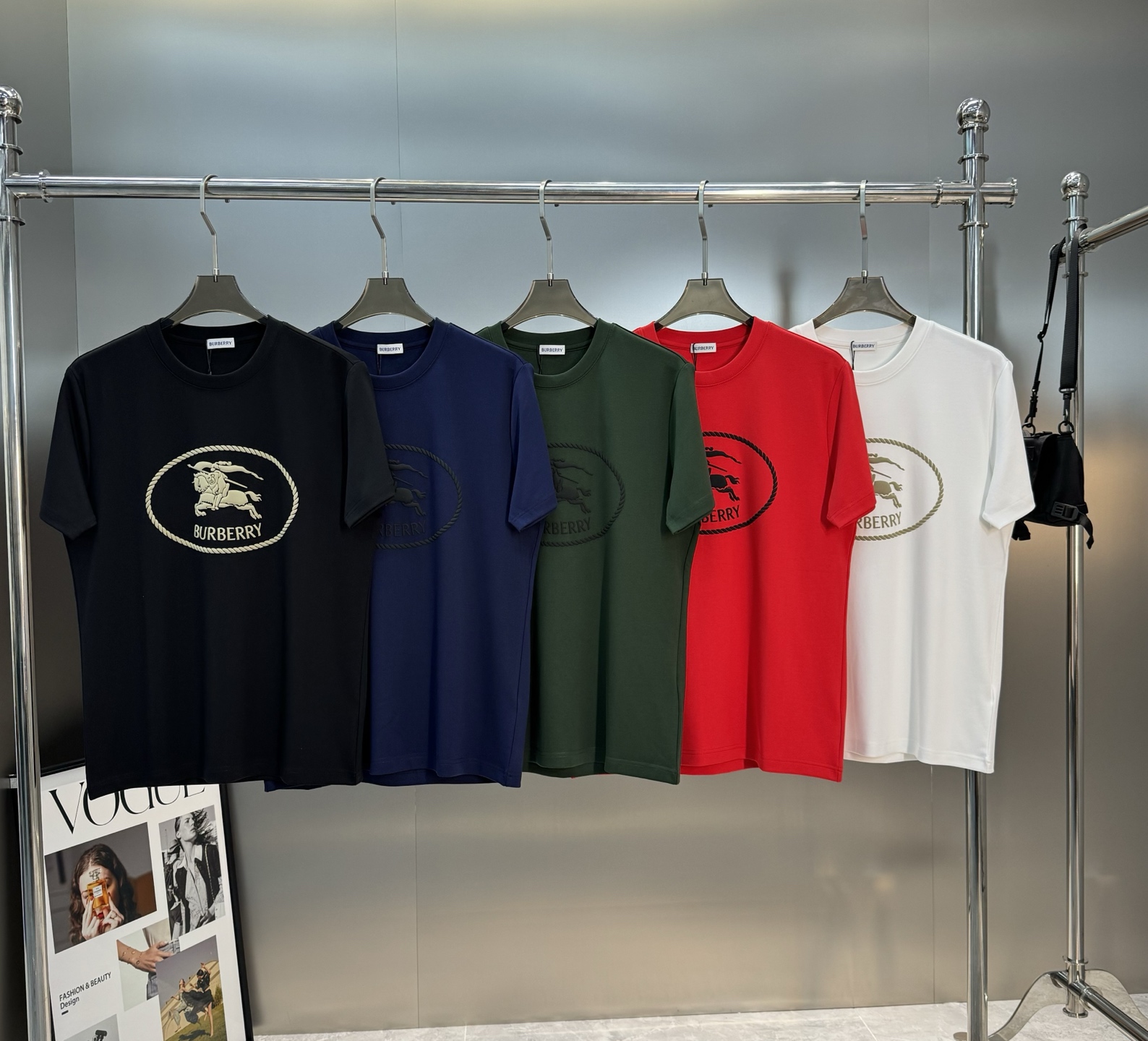 BBR*巴宝莉25s新款战马T恤.新品推荐！焕新升级百搭基础款，贸易公司出品！！甄选优质有机300g莫代