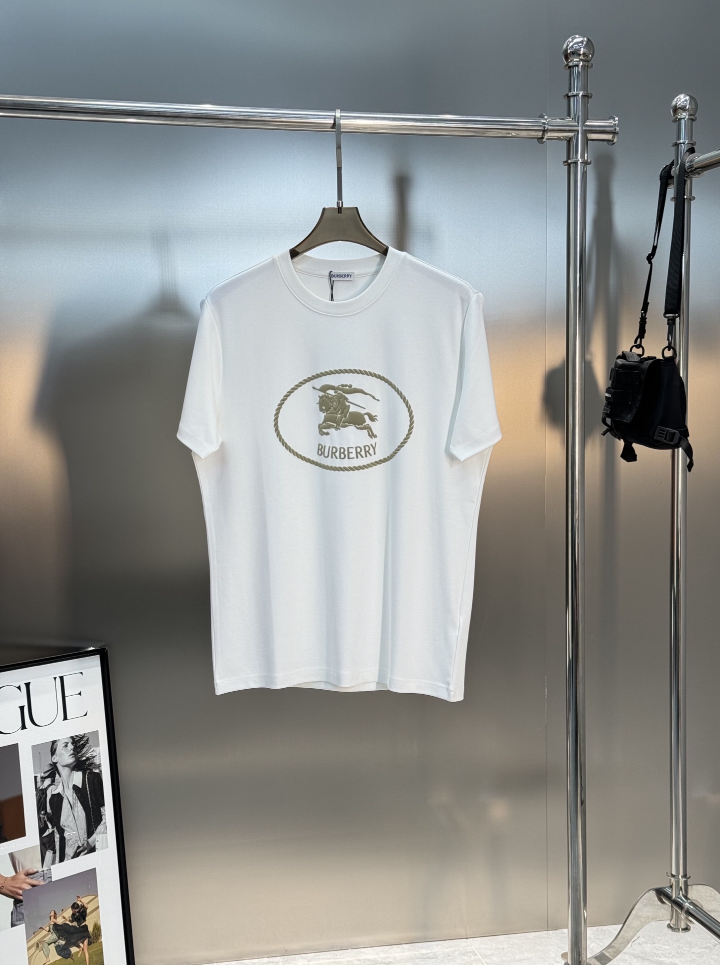 BBR*巴宝莉25s新款战马T恤.新品推荐！焕新升级百搭基础款，贸易公司出品！！甄选优质有机300g莫代