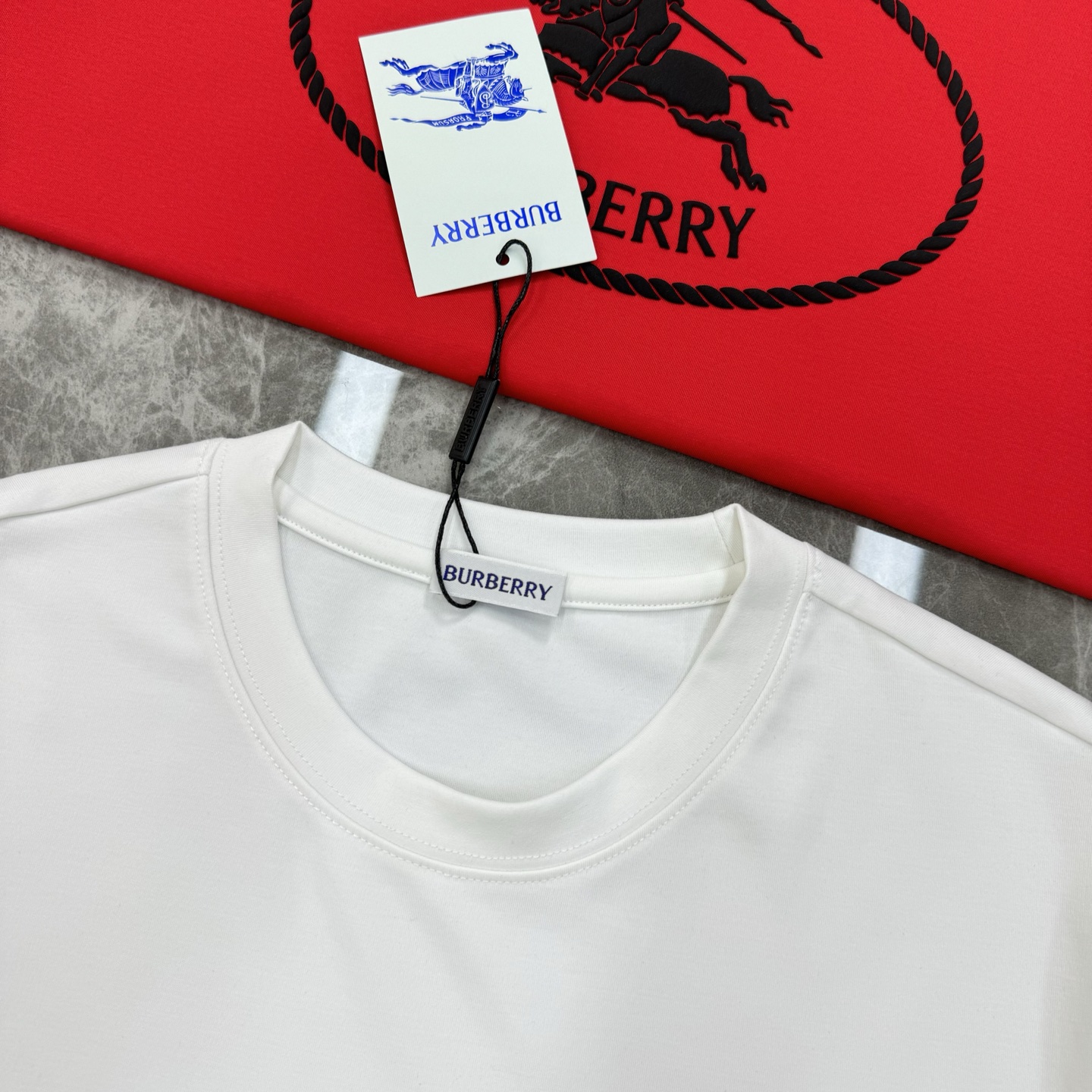 BBR*巴宝莉25s新款战马T恤.新品推荐！焕新升级百搭基础款，贸易公司出品！！甄选优质有机300g莫代