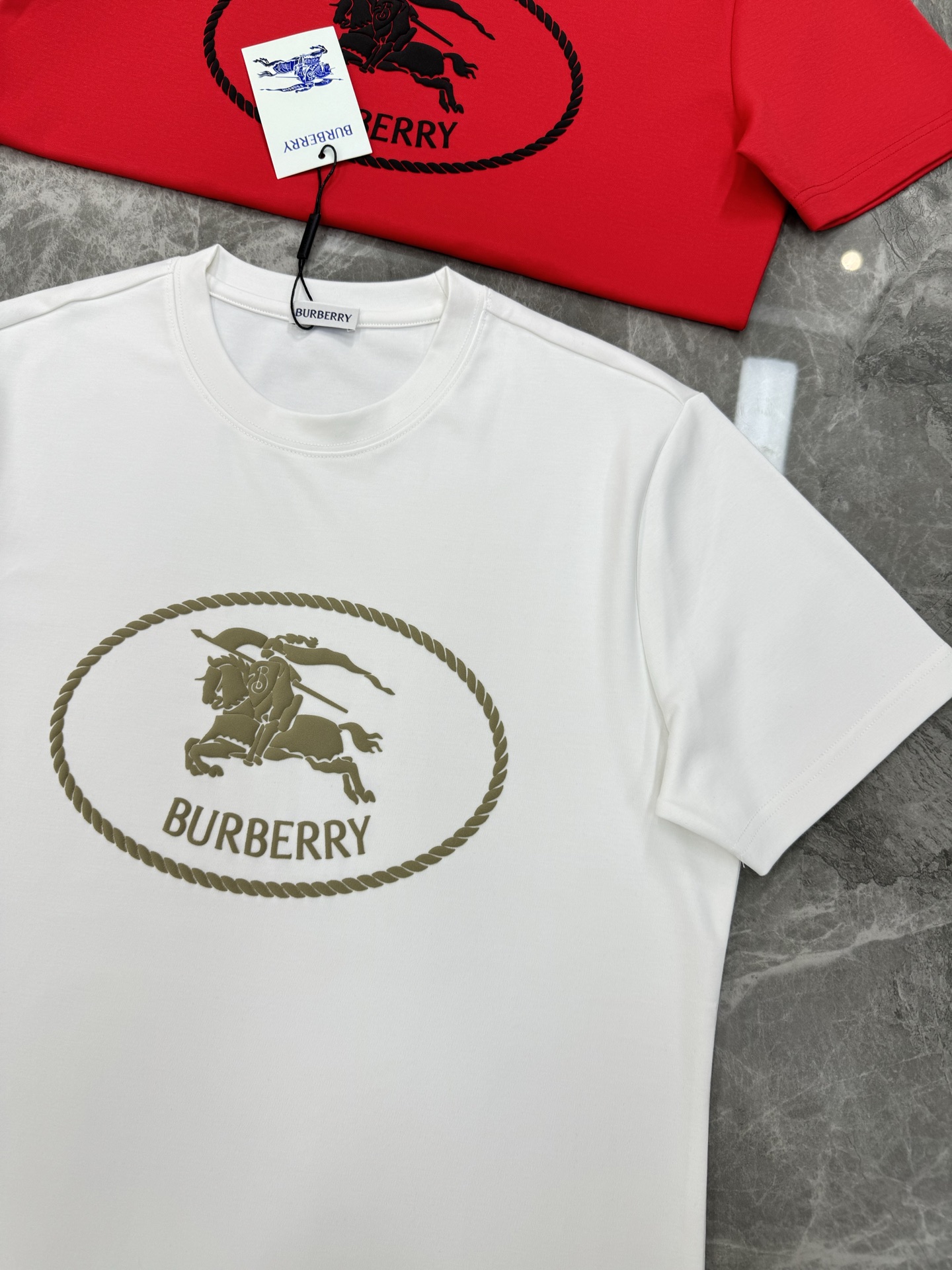 BBR*巴宝莉25s新款战马T恤.新品推荐！焕新升级百搭基础款，贸易公司出品！！甄选优质有机300g莫代