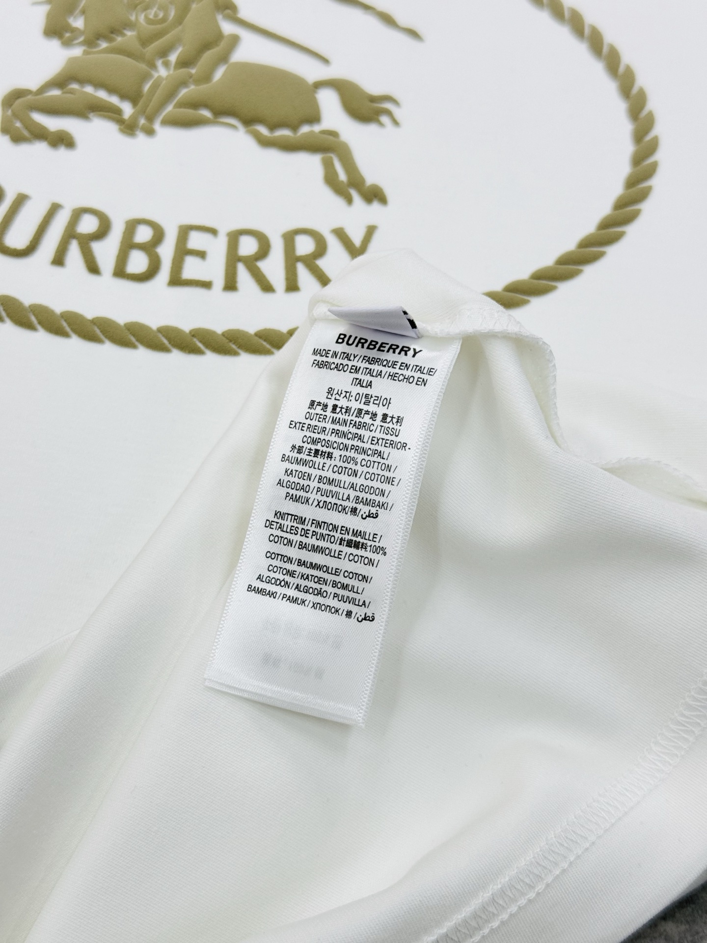 BBR*巴宝莉25s新款战马T恤.新品推荐！焕新升级百搭基础款，贸易公司出品！！甄选优质有机300g莫代