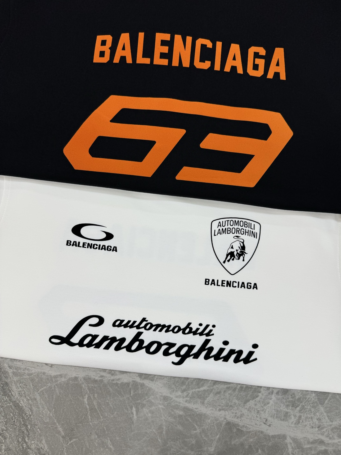 Balenciag*巴黎世家新款连帽卫衣.联名款兰博基尼.男女同款！os版型真的很迷人.品牌图形字母烫画