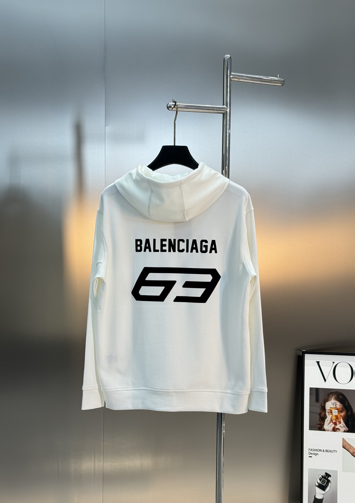 Balenciag*巴黎世家新款连帽卫衣.联名款兰博基尼.男女同款！os版型真的很迷人.品牌图形字母烫画