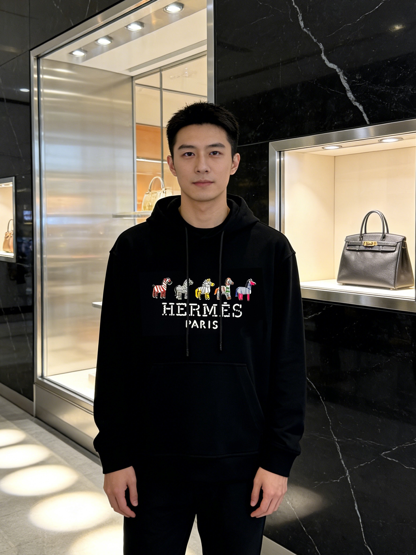 HERM*S *爱马仕新款连帽卫衣.男女同款.为全新系列注入满满活力，这款单品用心甄选380g天丝棉面料