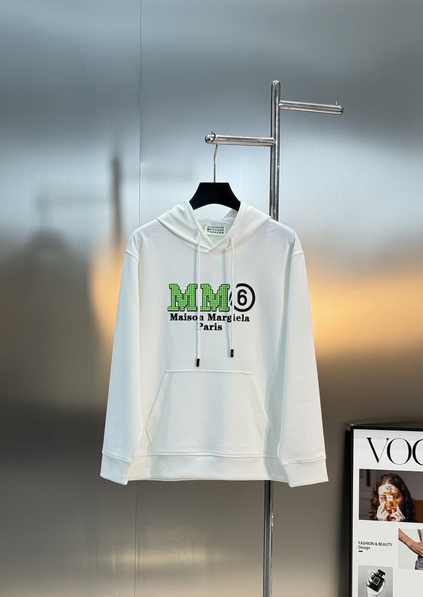 Maison Margiela新款连帽天丝卫衣.男女同款！马吉拉经典图形字母设计.特别之作！双层立体烫画