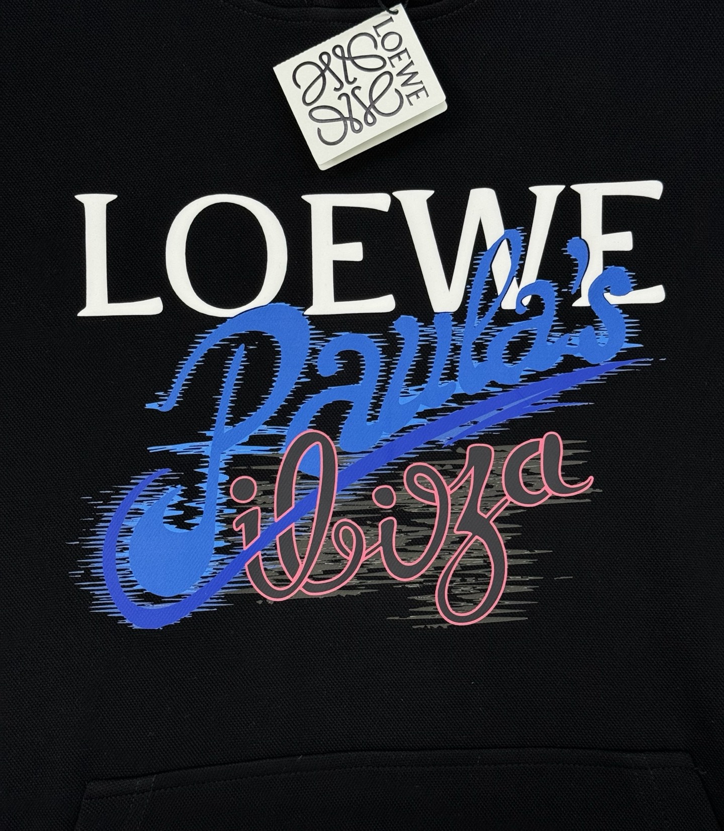 LOEWE字母印花连帽卫衣.男女同款！罗意威新款连帽卫衣，采用天丝面料.柔软棉质面料，穿着超舒适!正面“