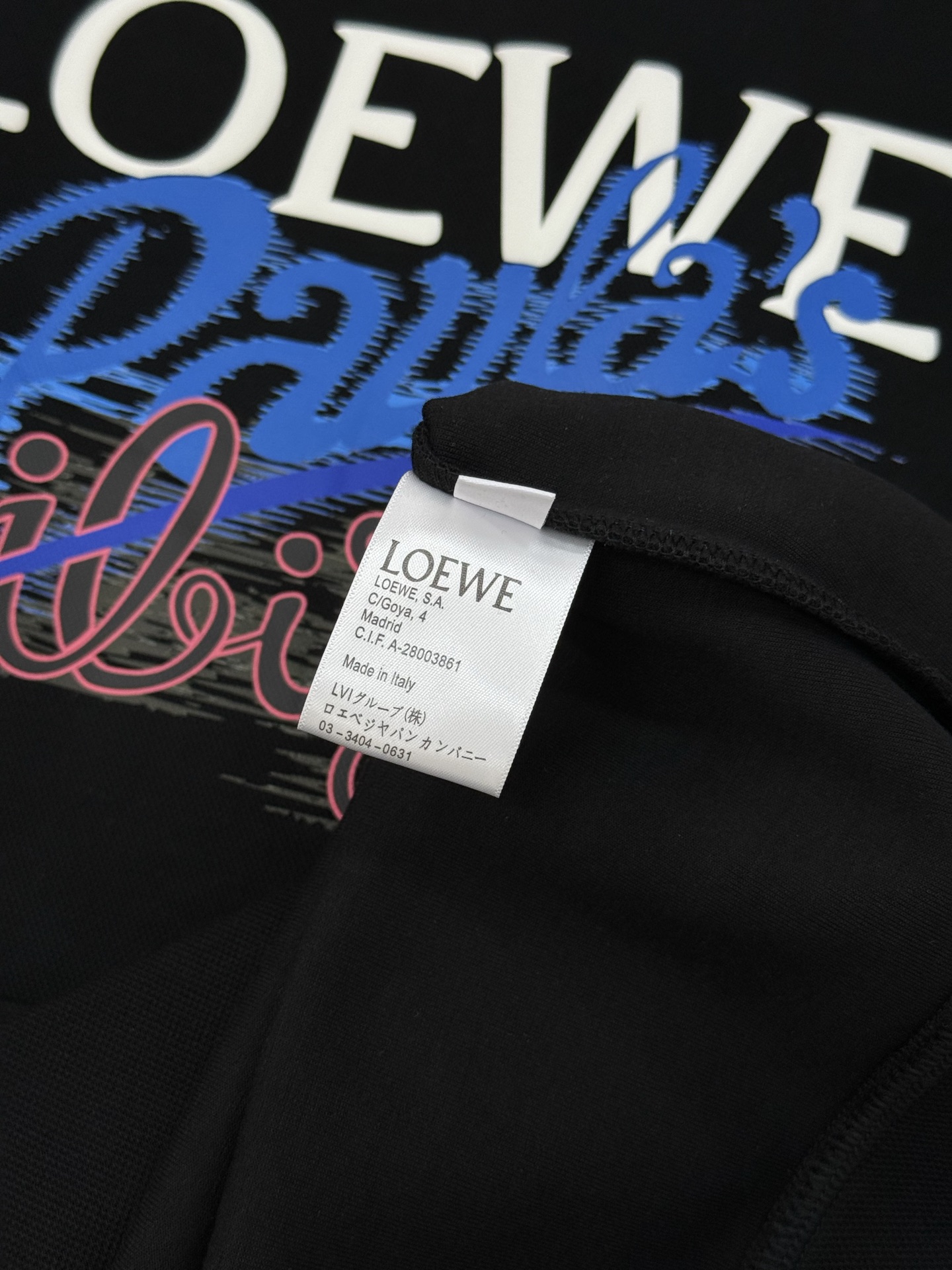 LOEWE字母印花连帽卫衣.男女同款！罗意威新款连帽卫衣，采用天丝面料.柔软棉质面料，穿着超舒适!正面“