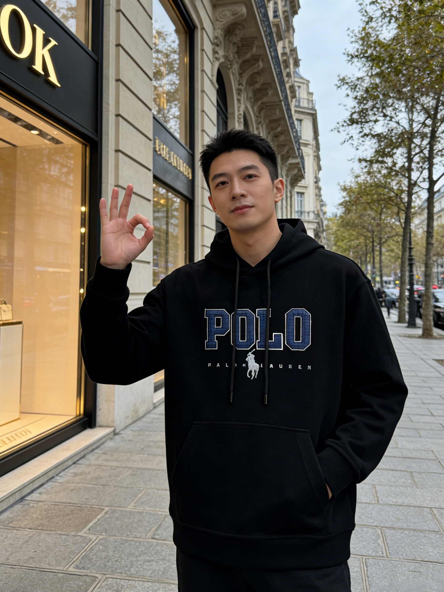 Polo拉夫劳伦新款连帽卫衣.男女同款～潮人必备！胸前定制品牌图形烫画工艺.经典G字母Polo设计.减龄