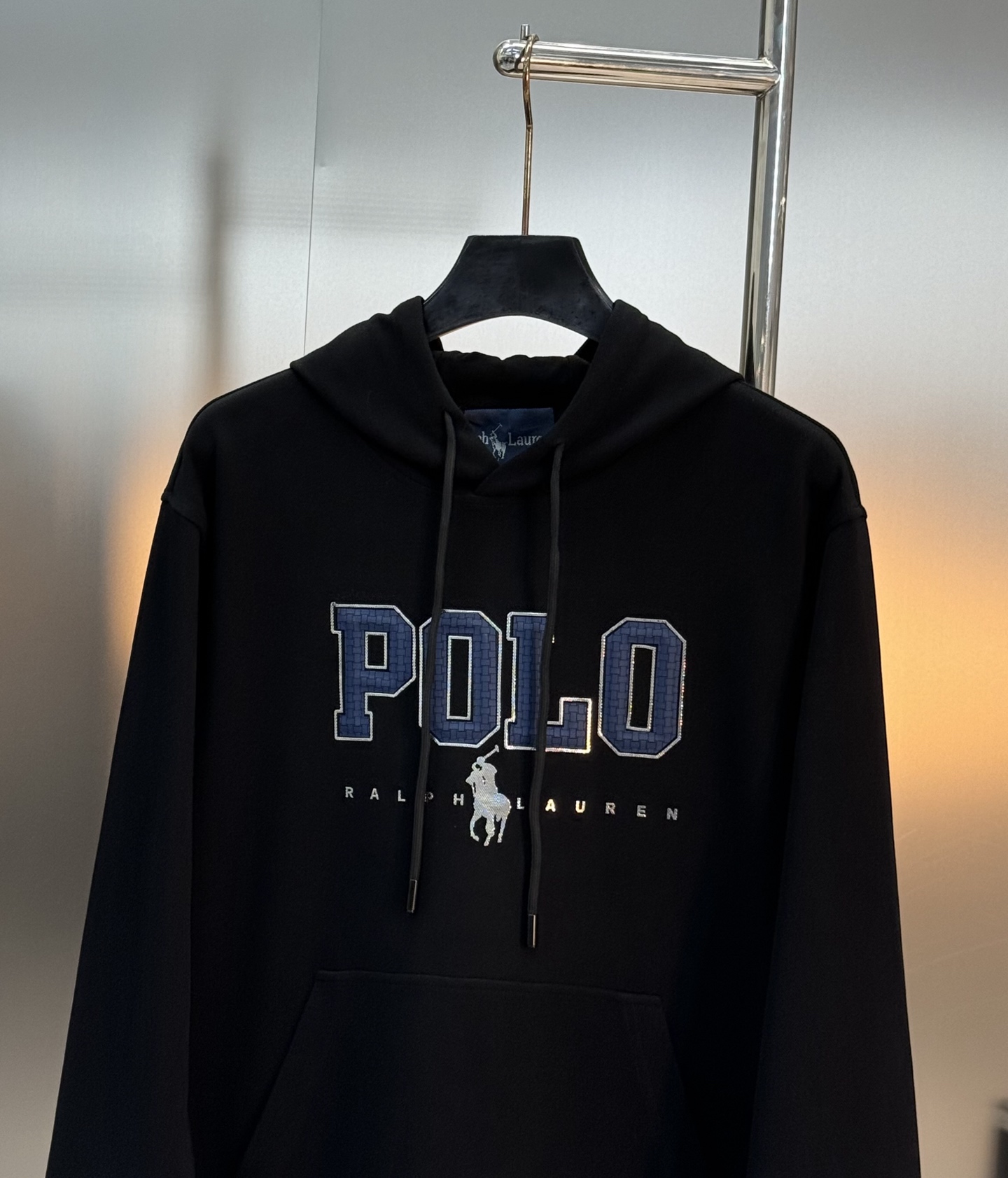 Polo拉夫劳伦新款连帽卫衣.男女同款～潮人必备！胸前定制品牌图形烫画工艺.经典G字母Polo设计.减龄