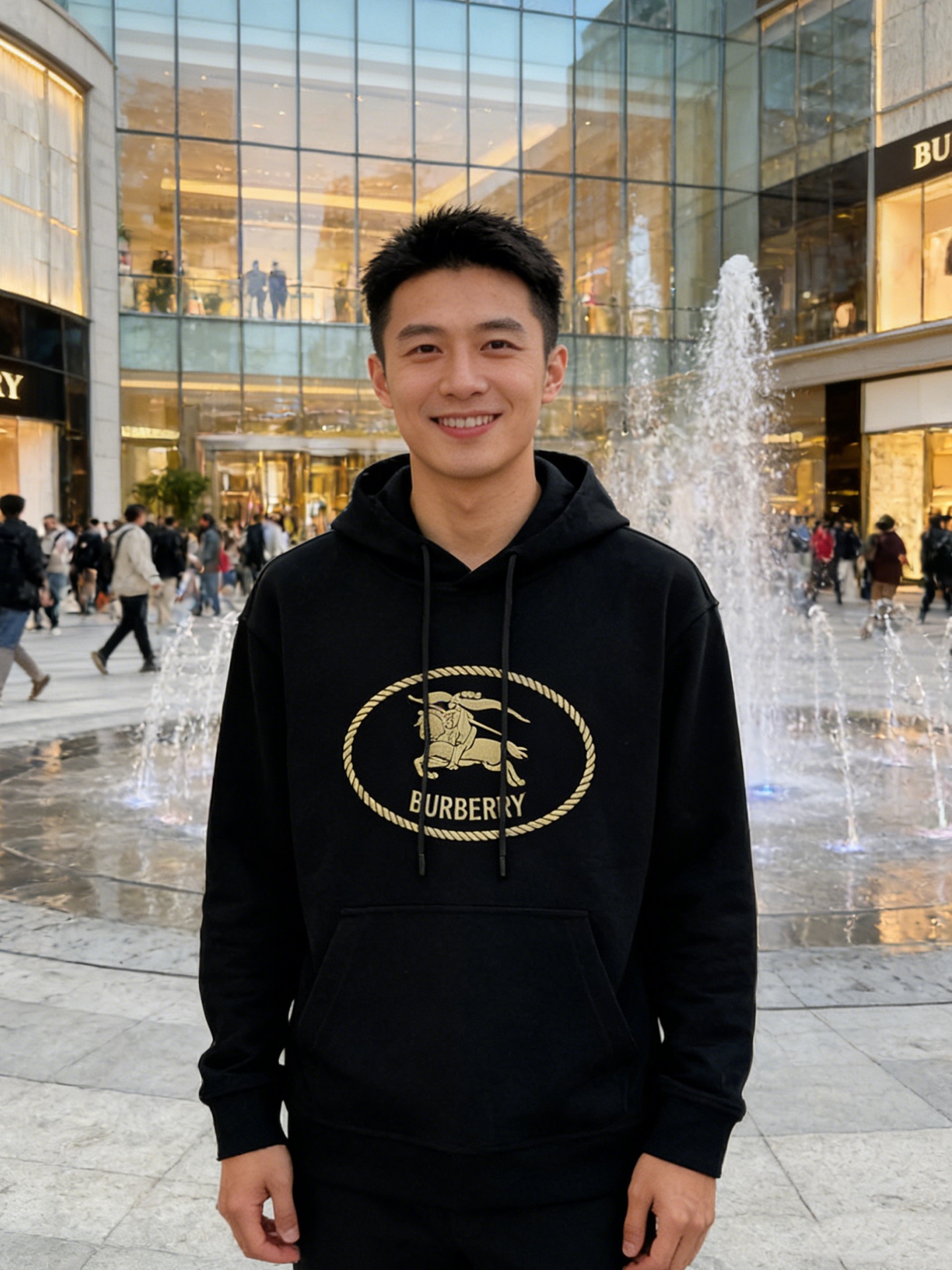 Burberry巴宝莉新品长袖T恤.男女同款！经典战马🐎胸前撞色层战马烫画采用立体发泡工艺🧼帅气时尚，简