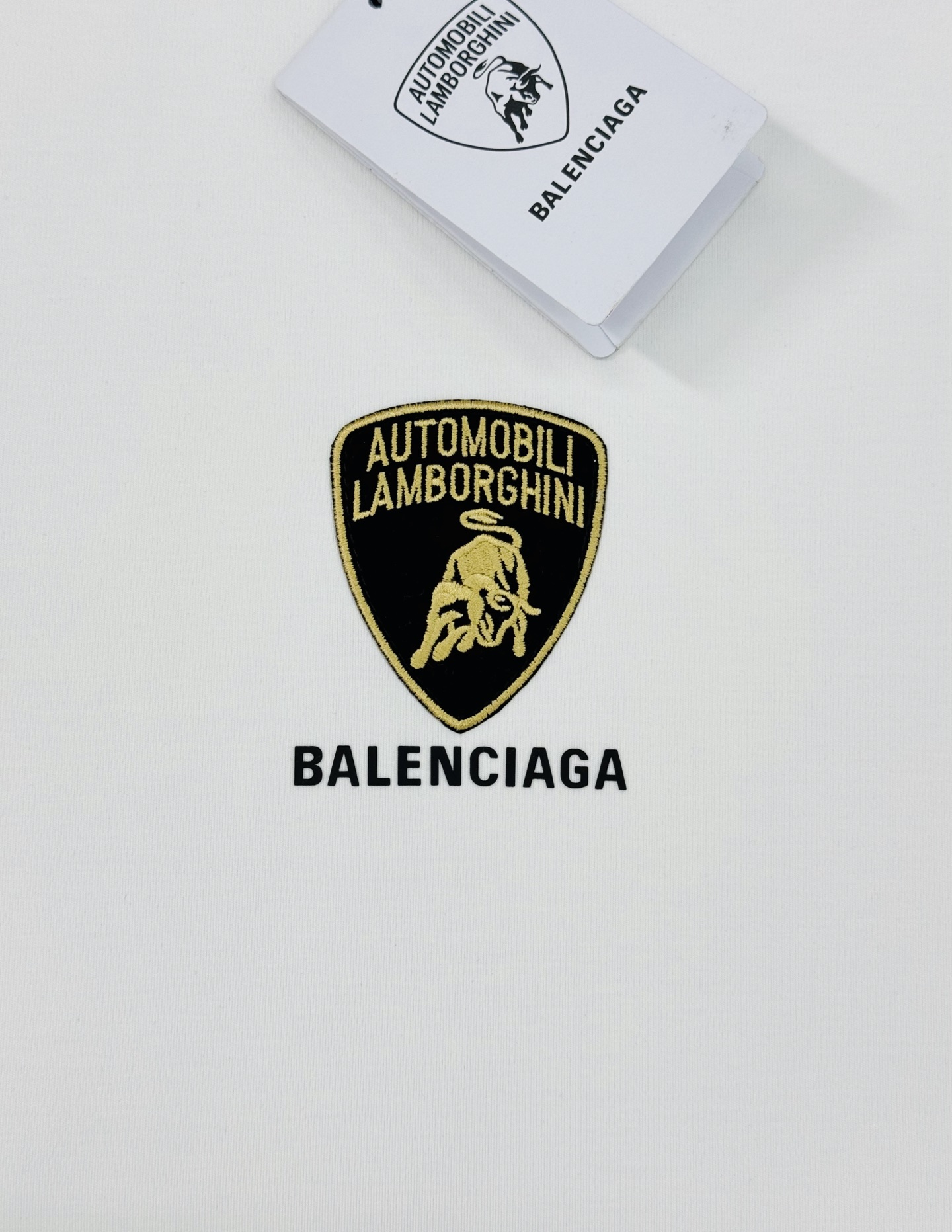 BALENCIA*GA巴黎世家新款莫代尔T恤.联名款兰博基尼.供定制100%高克重300g莫代尔棉材质制