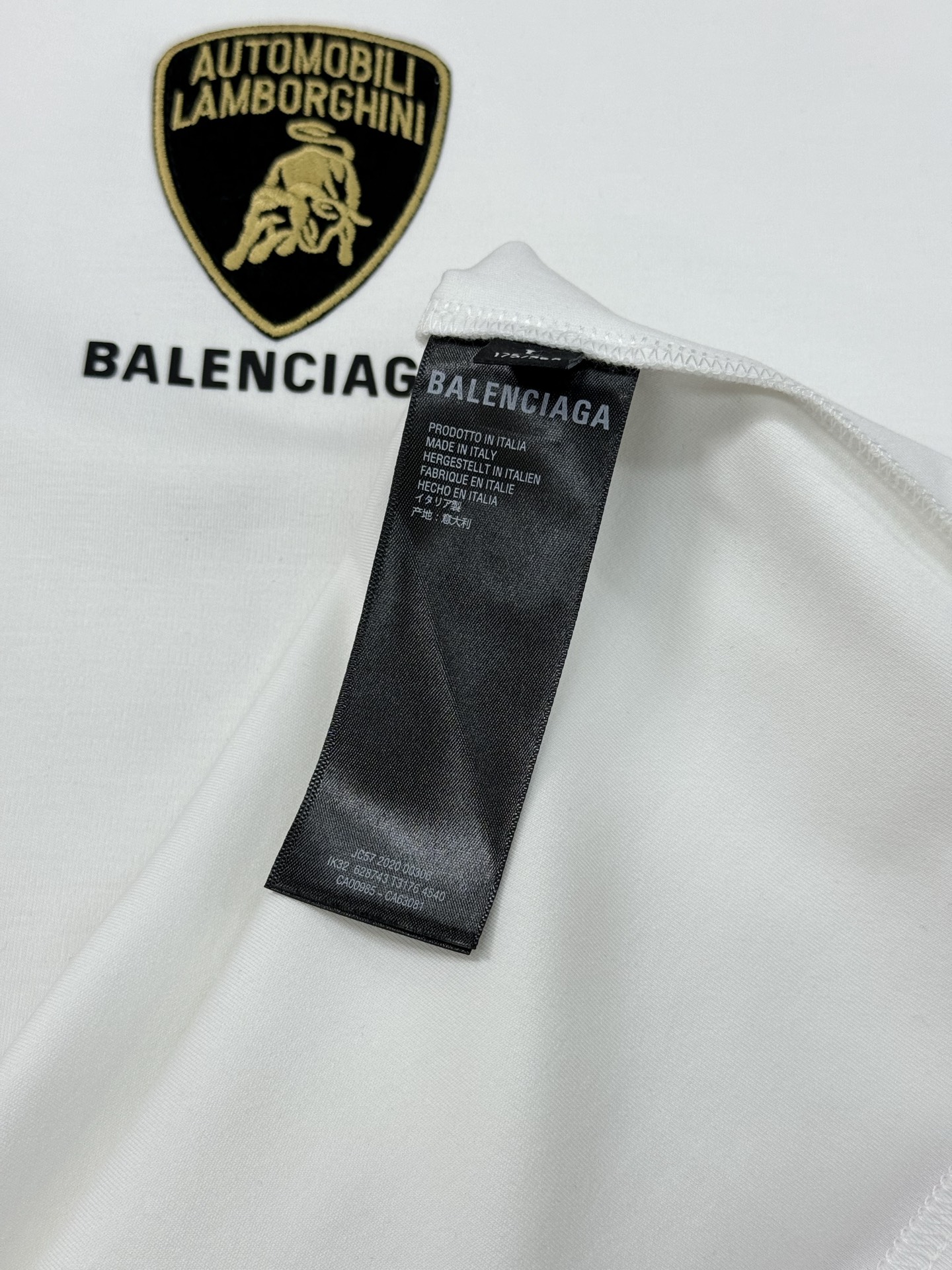 BALENCIA*GA巴黎世家新款莫代尔T恤.联名款兰博基尼.供定制100%高克重300g莫代尔棉材质制