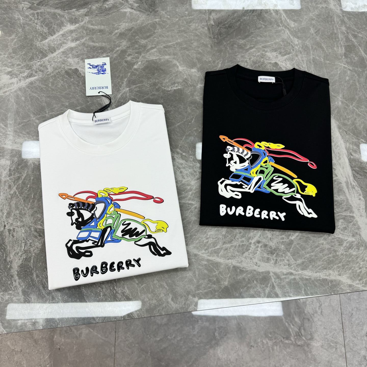 BBR*巴宝莉新款莫代尔T恤.焕新升级百搭基础款，贸易公司出品！！甄选优质有机300g莫代尔棉面料，透气