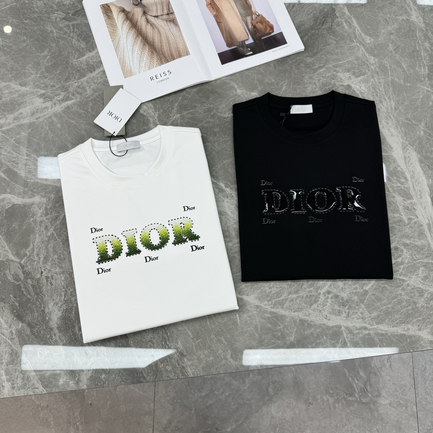 Dior迪奥新款莫代尔短袖T恤.焕新升级百搭基础款，贸易公司出品！！甄选优质有机300g莫代尔棉面料，透