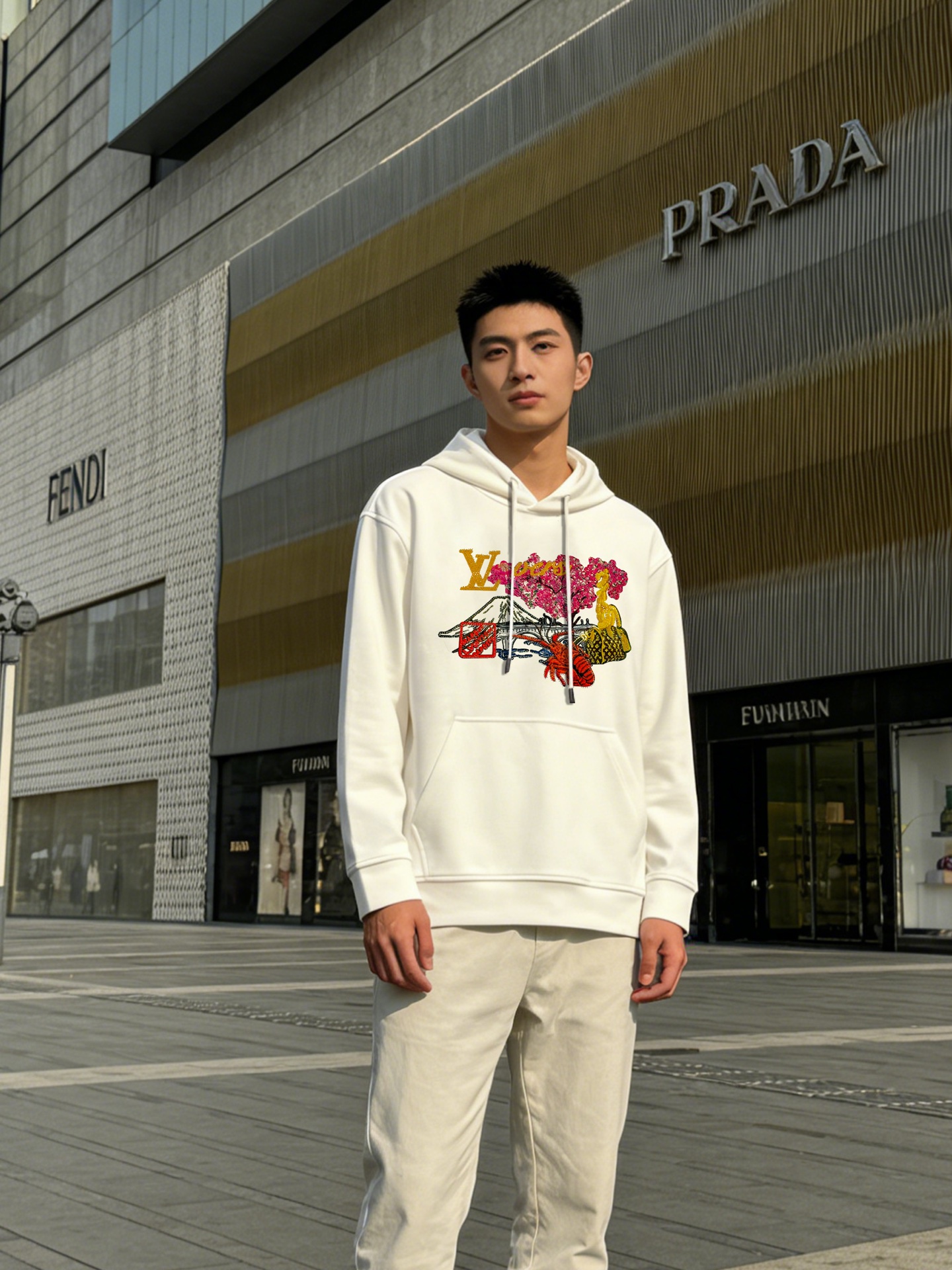 驴牌*新款连帽卫衣，采用天丝棉质面料，柔软舒适，日常穿着超友好!正面彩色印花+经典Logo，艺术感满满，