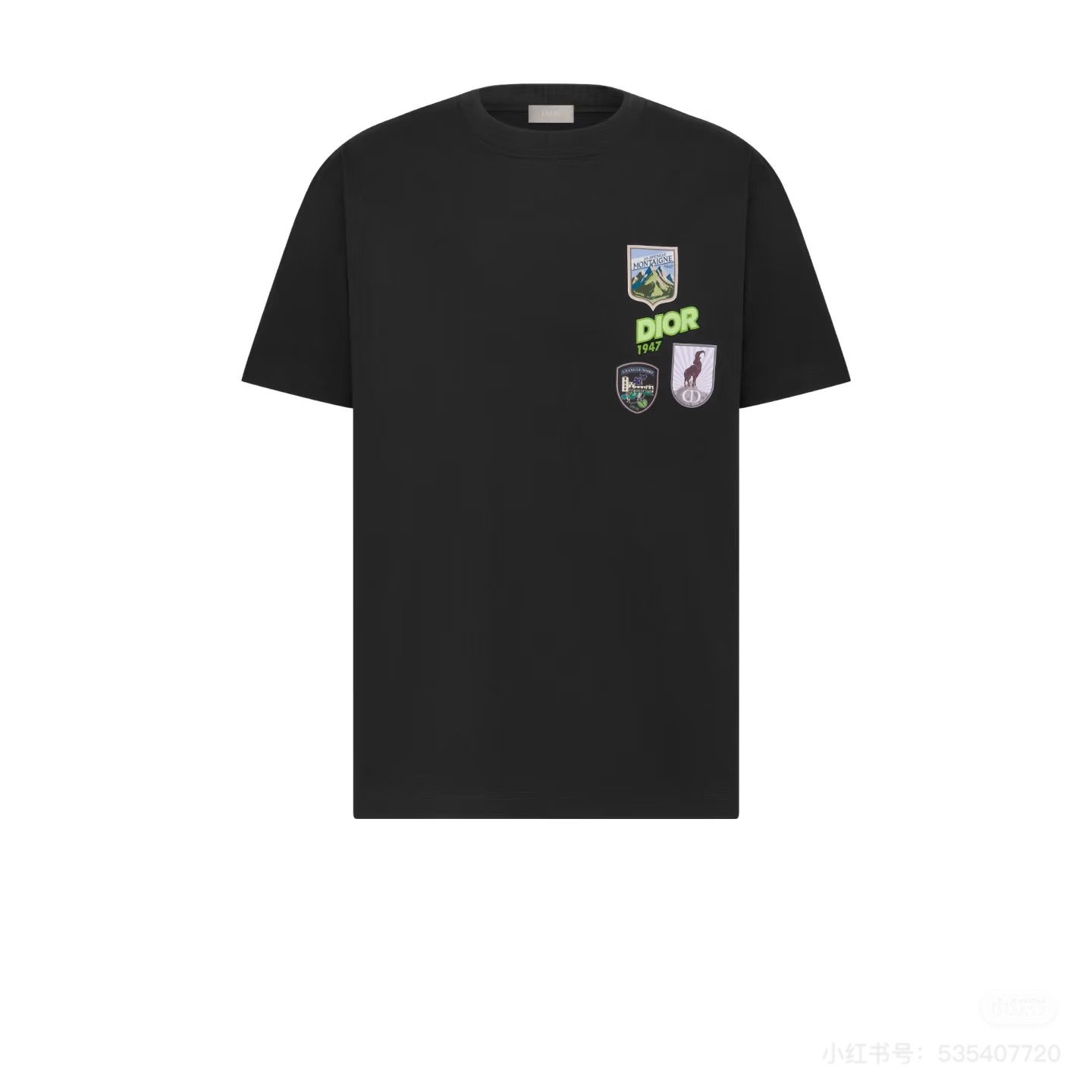 Dior26s新品刺绣🪡T恤，小红书同步！男女同款❤️高克重纯棉材质，穿着舒适透气，日常出街超适合!正面