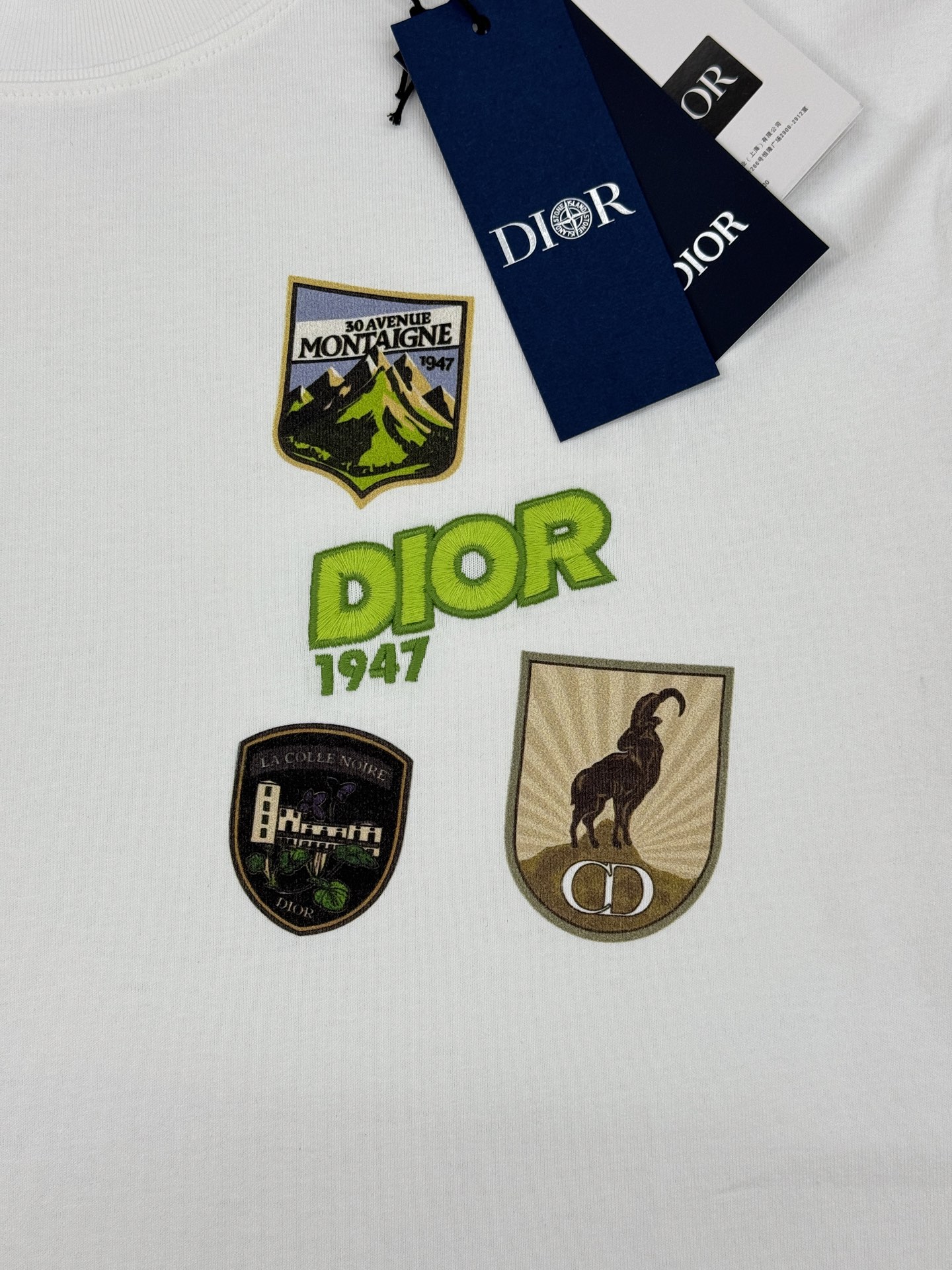 。🌾 Dior26s新品刺绣🪡T恤，小红书同步！男女同款❤️高克重纯棉材质，穿着舒适透气，日常出街超适合