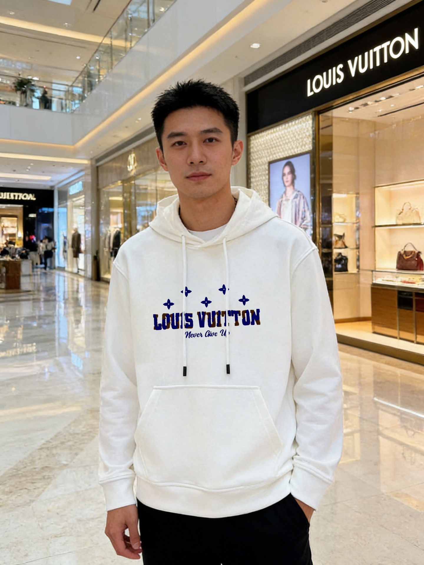 驴牌*新款星空连帽卫衣，渐变星空老花标识Logo，超有辨识度!高温烫画双层立体工艺.高品质天丝棉面料.柔