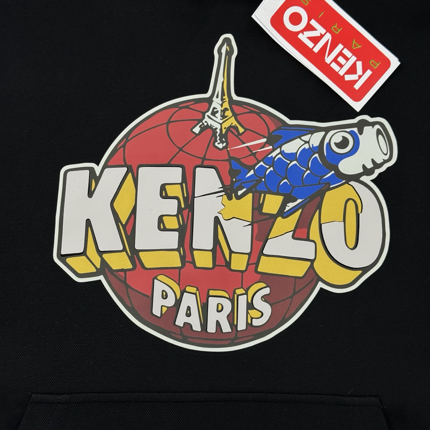 Kenzo新款连帽卫衣，重磅天丝棉质面料，柔软又保暖，秋冬穿超合适!正面彩色Logo+“PARIS”字样