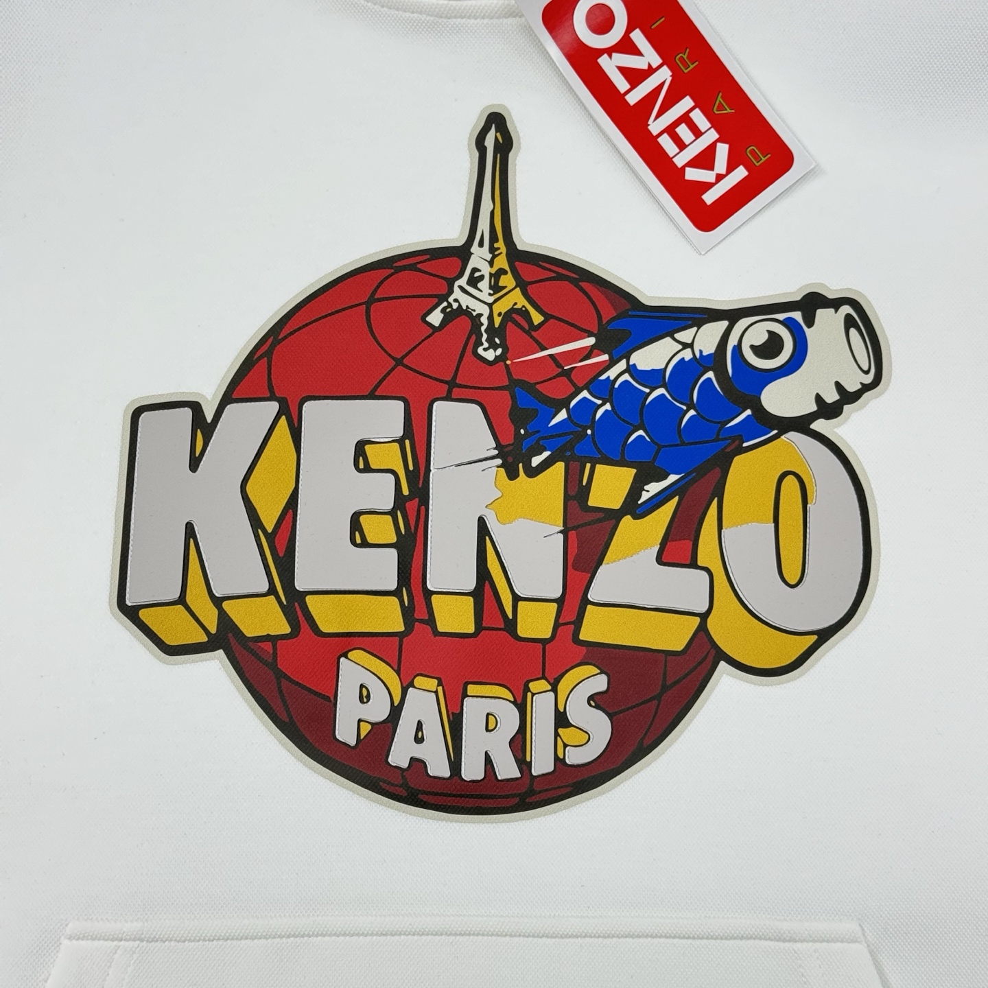 Kenzo新款连帽卫衣，重磅天丝棉质面料，柔软又保暖，秋冬穿超合适!正面彩色Logo+“PARIS”字样