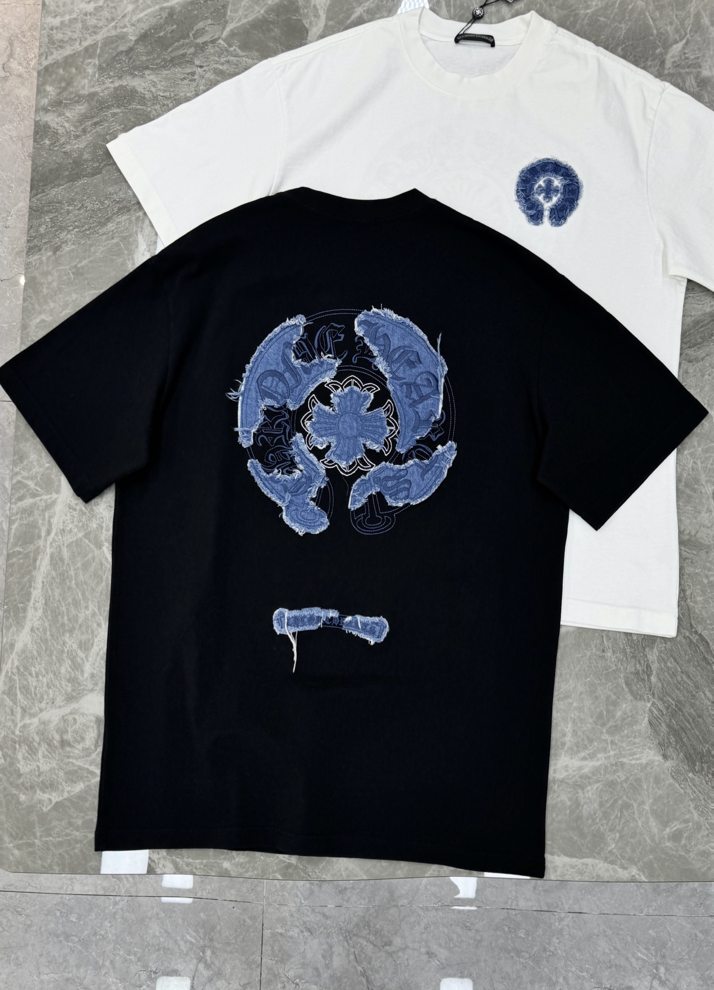 。🌾 Chrome Hearts 克罗心26s新品潮牌T恤.男女同款❤️双面品牌字母标识绣花设计.双面大
