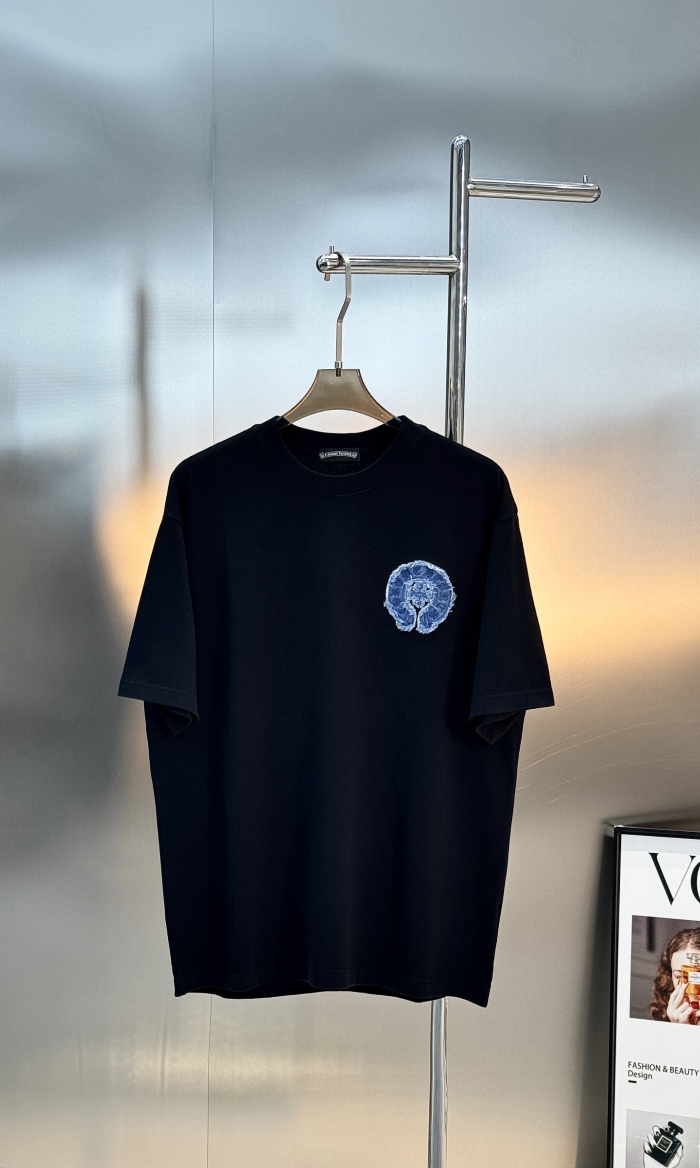 。🌾 Chrome Hearts 克罗心26s新品潮牌T恤.男女同款❤️双面品牌字母标识绣花设计.双面大