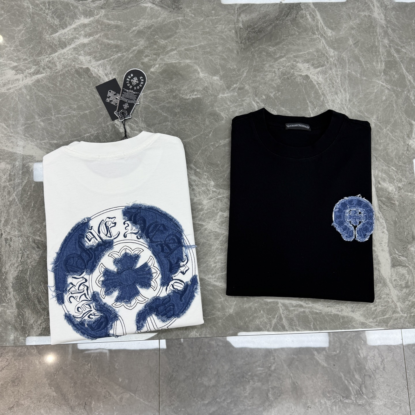 。🌾 Chrome Hearts 克罗心26s新品潮牌T恤.男女同款❤️双面品牌字母标识绣花设计.双面大