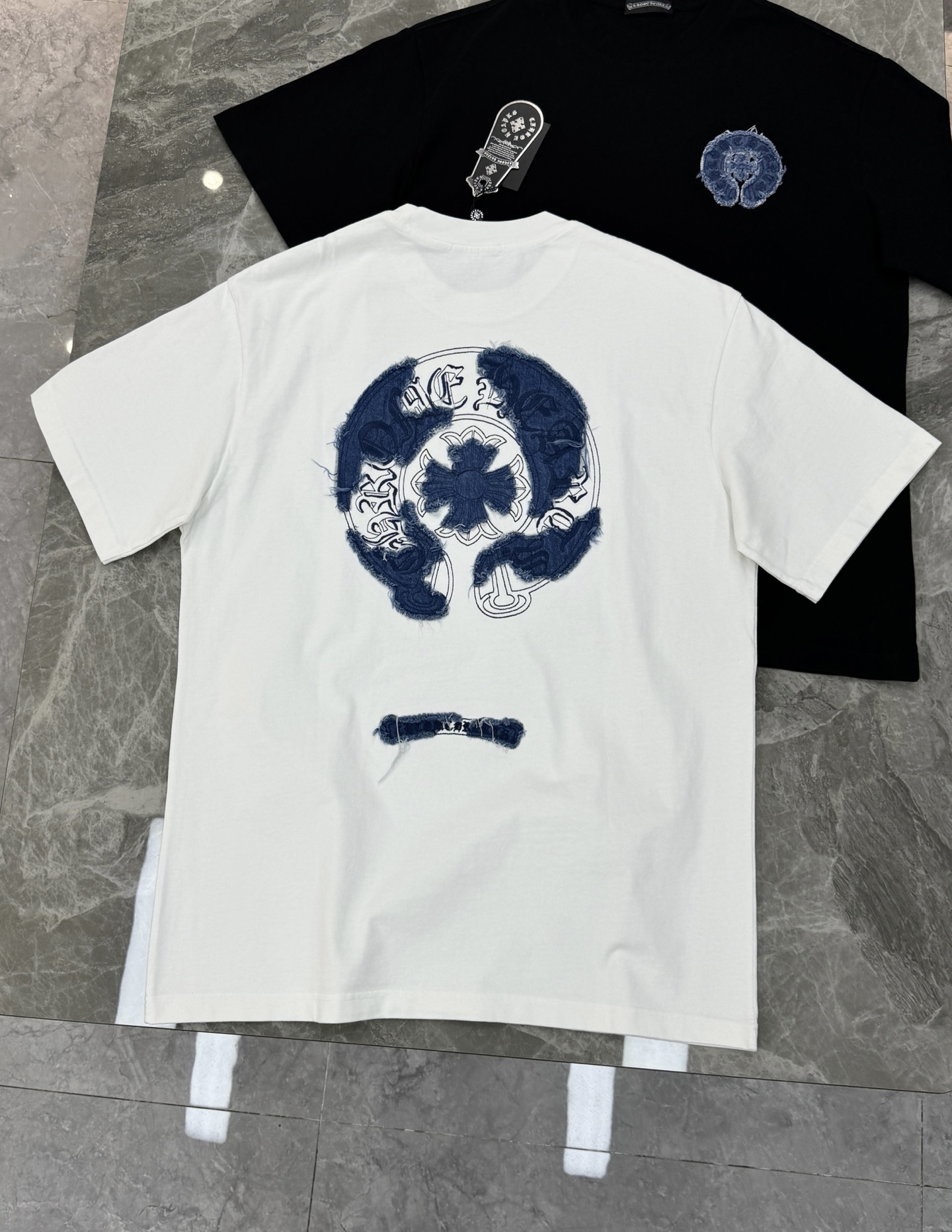 。🌾 Chrome Hearts 克罗心26s新品潮牌T恤.男女同款❤️双面品牌字母标识绣花设计.双面大