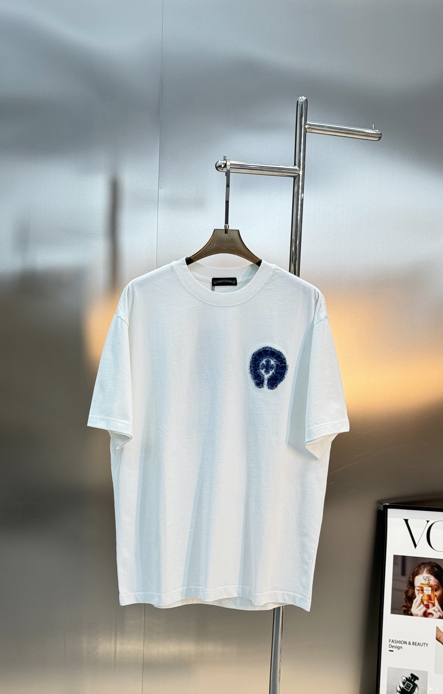 。🌾 Chrome Hearts 克罗心26s新品潮牌T恤.男女同款❤️双面品牌字母标识绣花设计.双面大