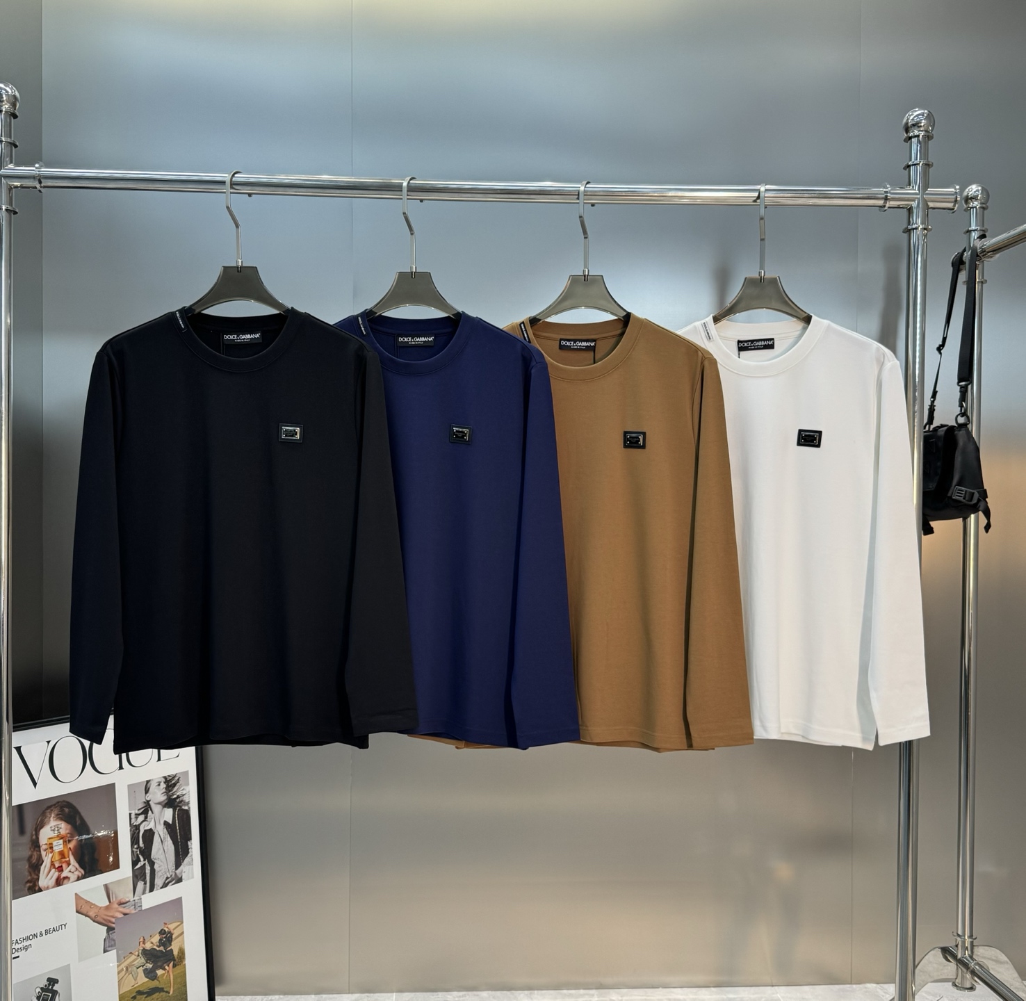 D&G*杜嘉班纳男士莫代尔长袖T恤❤️经典推荐！优选300g莫代尔棉.婴儿的触碰感觉，入手必定回购！！！