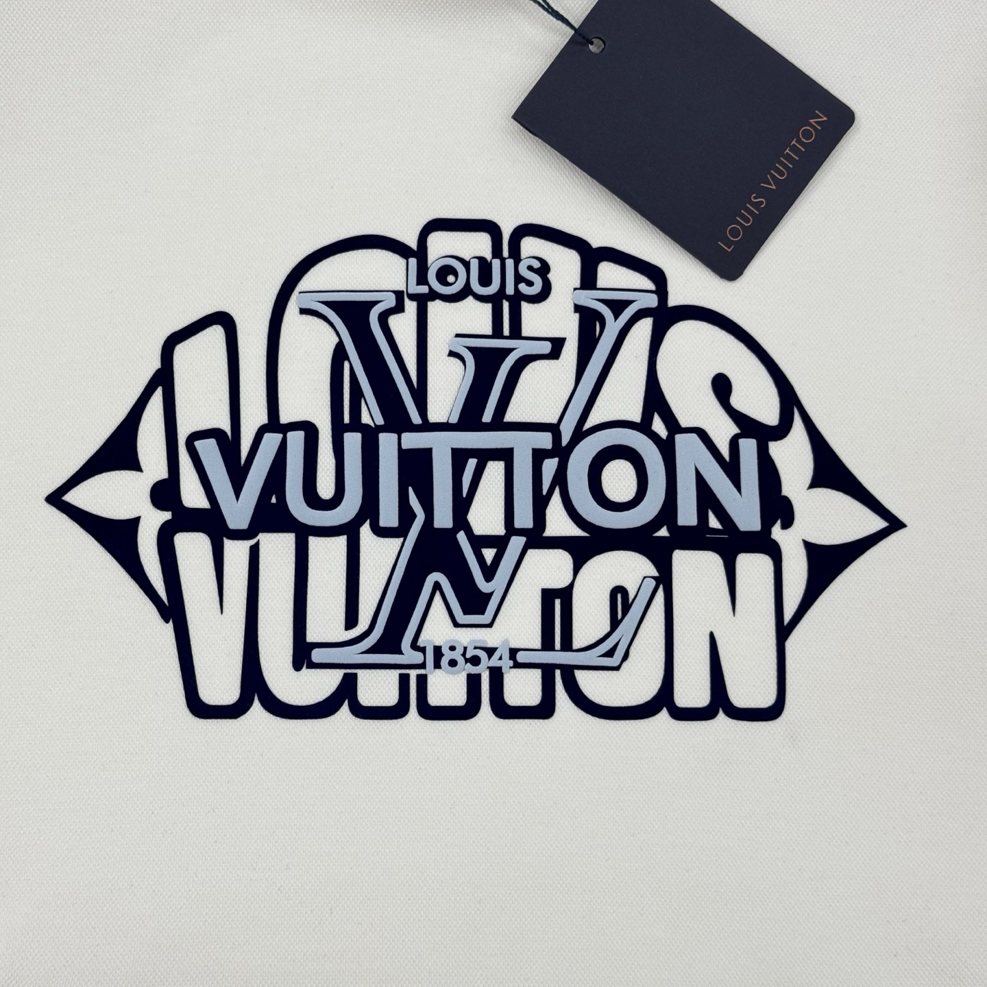 LOUIS VUITTON驴牌*涂鸦风印花卫衣.男女同款！经典Monogram字母+品牌标志，蓝白配色超