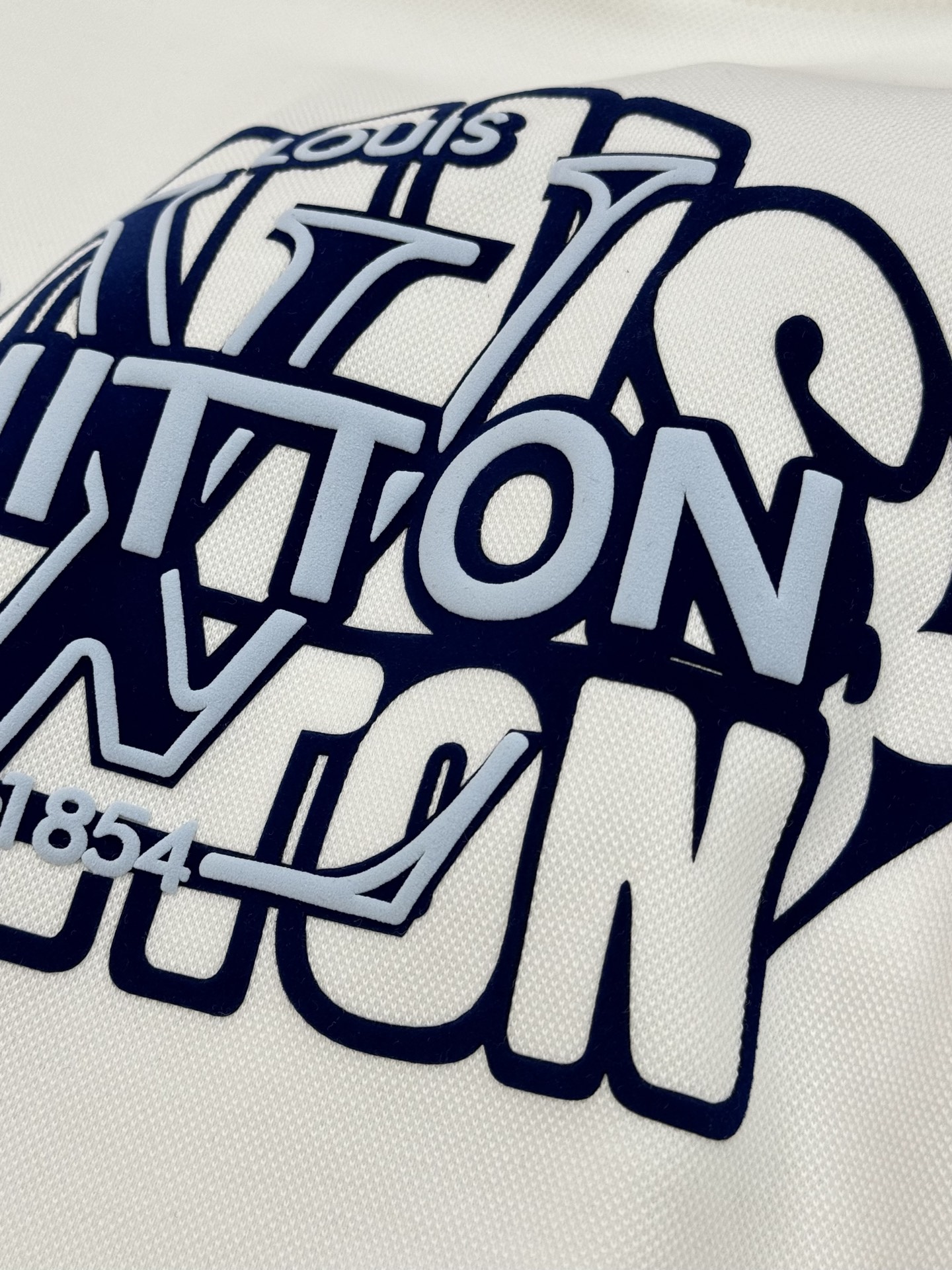 LOUIS VUITTON驴牌*涂鸦风印花卫衣.男女同款！经典Monogram字母+品牌标志，蓝白配色超