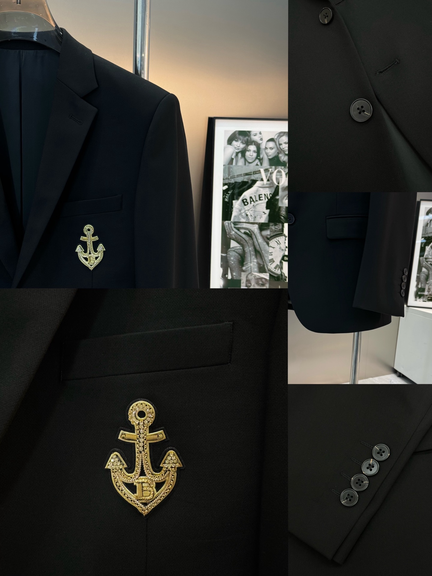 BALMAIN*巴尔曼新款男士商务套西！超高端顶尖一线成衣手工系列，西装领域里的佼佼者，世界公认的顶级面