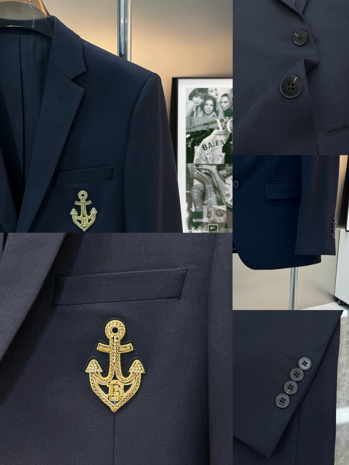 BALMAIN*巴尔曼新款男士商务套西！超高端顶尖一线成衣手工系列，西装领域里的佼佼者，世界公认的顶级面