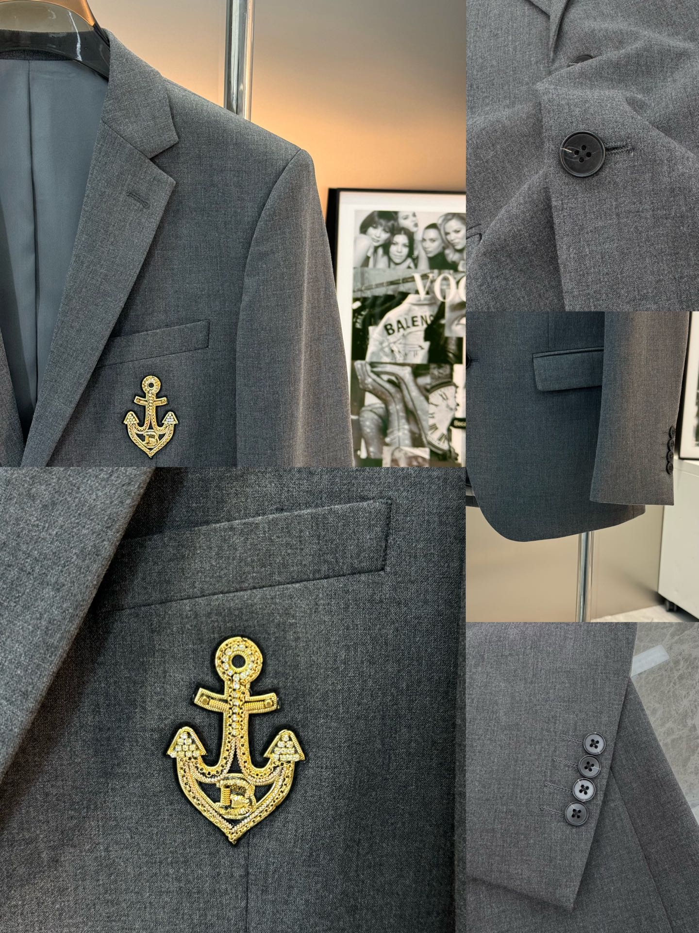 BALMAIN*巴尔曼新款男士商务套西！超高端顶尖一线成衣手工系列，西装领域里的佼佼者，世界公认的顶级面
