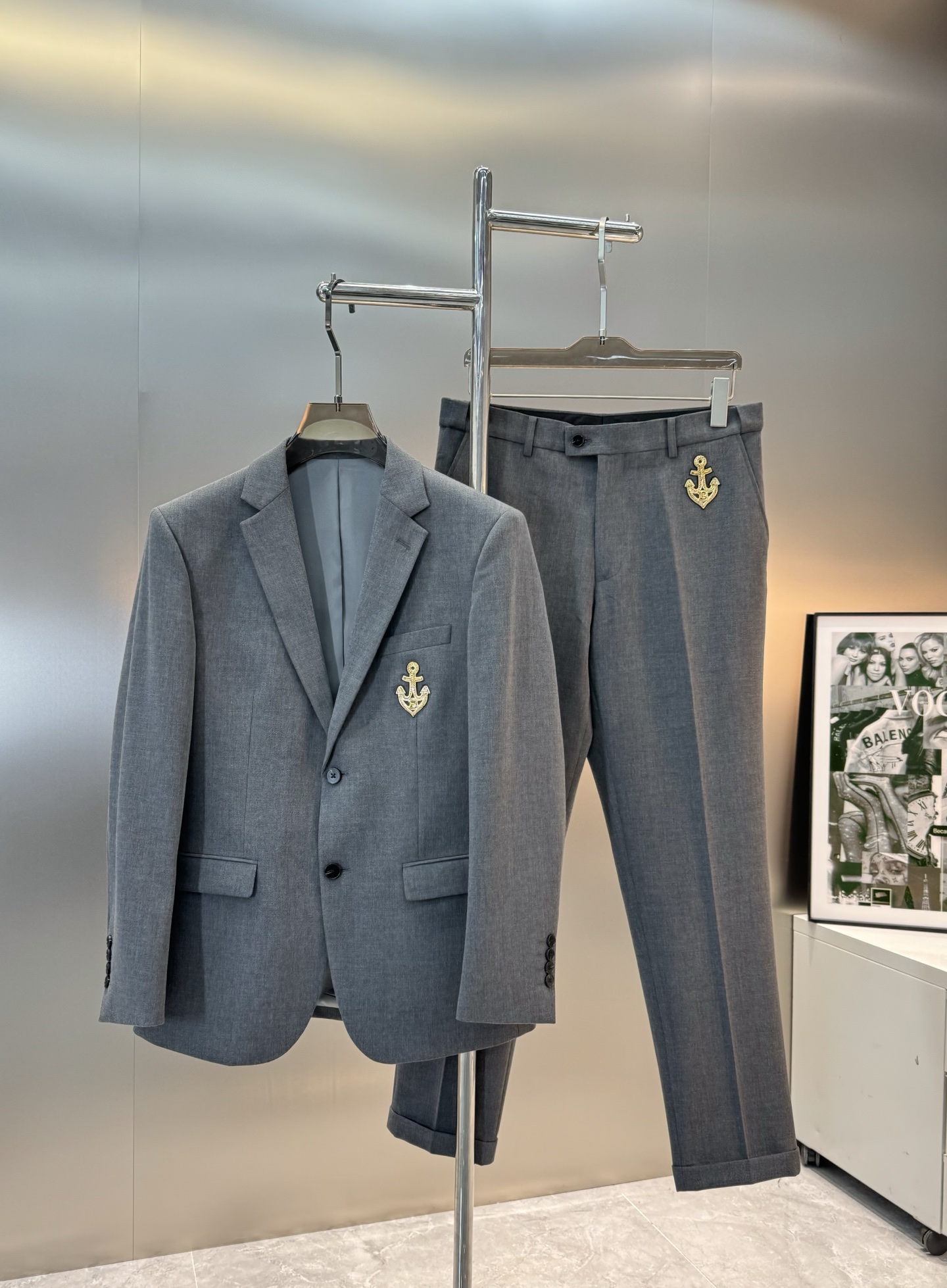 BALMAIN*巴尔曼新款男士商务套西！超高端顶尖一线成衣手工系列，西装领域里的佼佼者，世界公认的顶级面