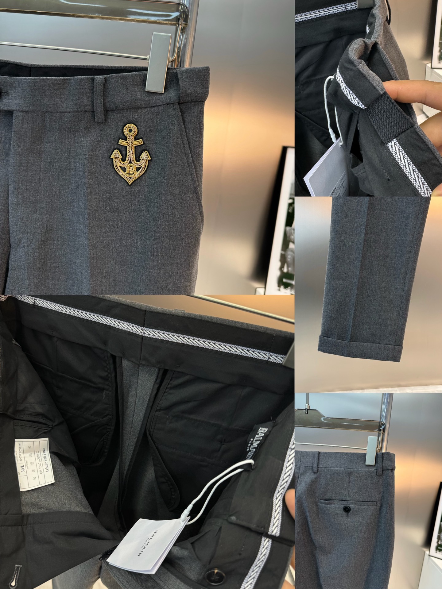BALMAIN*巴尔曼新款男士商务套西！超高端顶尖一线成衣手工系列，西装领域里的佼佼者，世界公认的顶级面