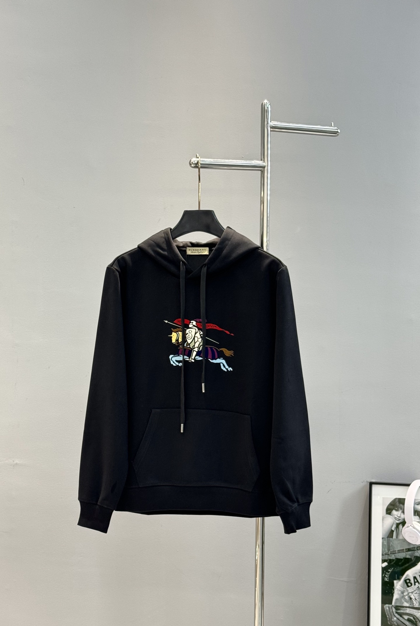 BBR*25S秋冬原单爆款连帽卫衣🔥男女同款！精致3D王牌战马印花工艺撞色设计.简单又高级！一款最基础的