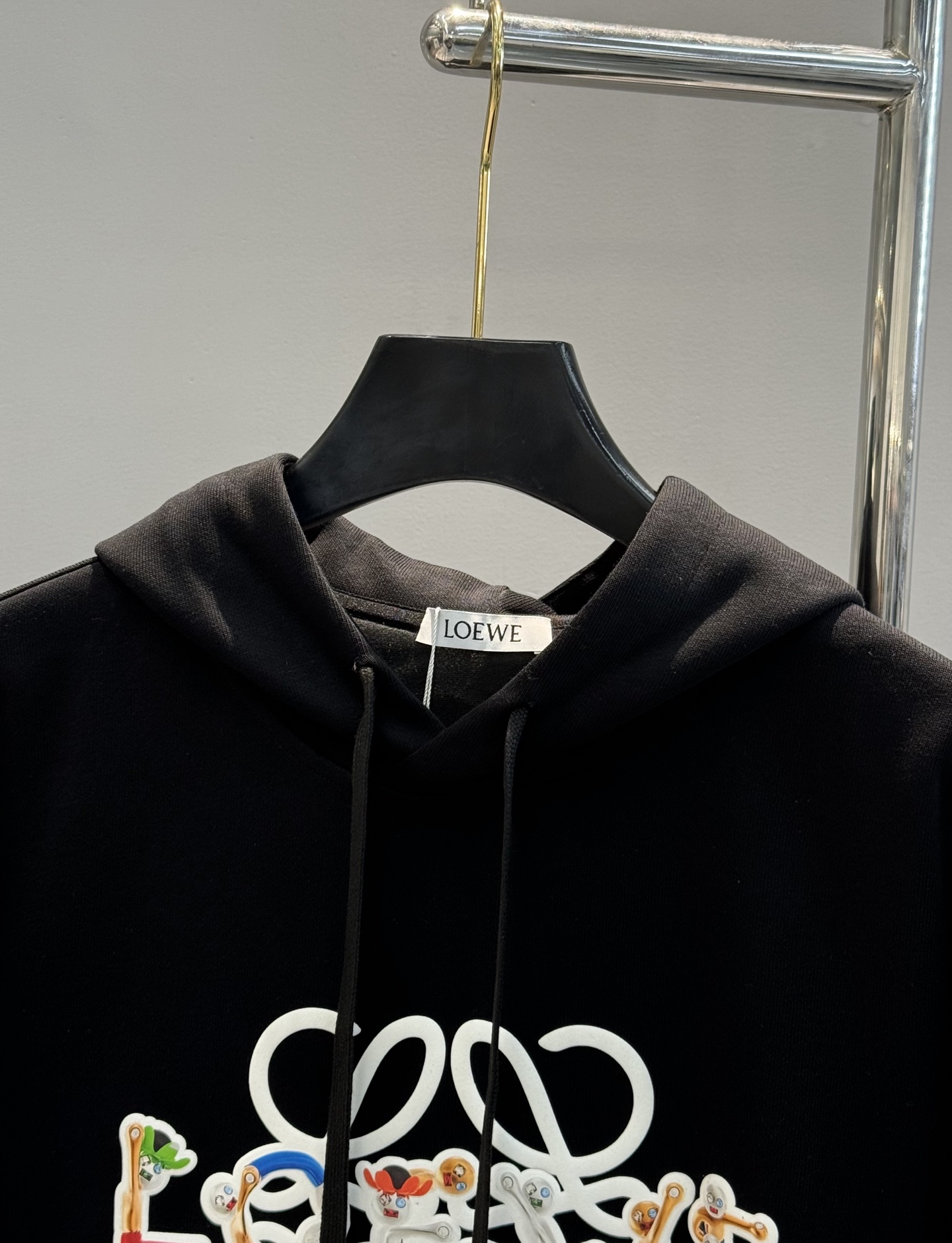 Loew*e罗意威*25s新款连帽卫衣.男女同款！顶级印花logo，帅气时尚，简约百搭款。420g卫衣棉