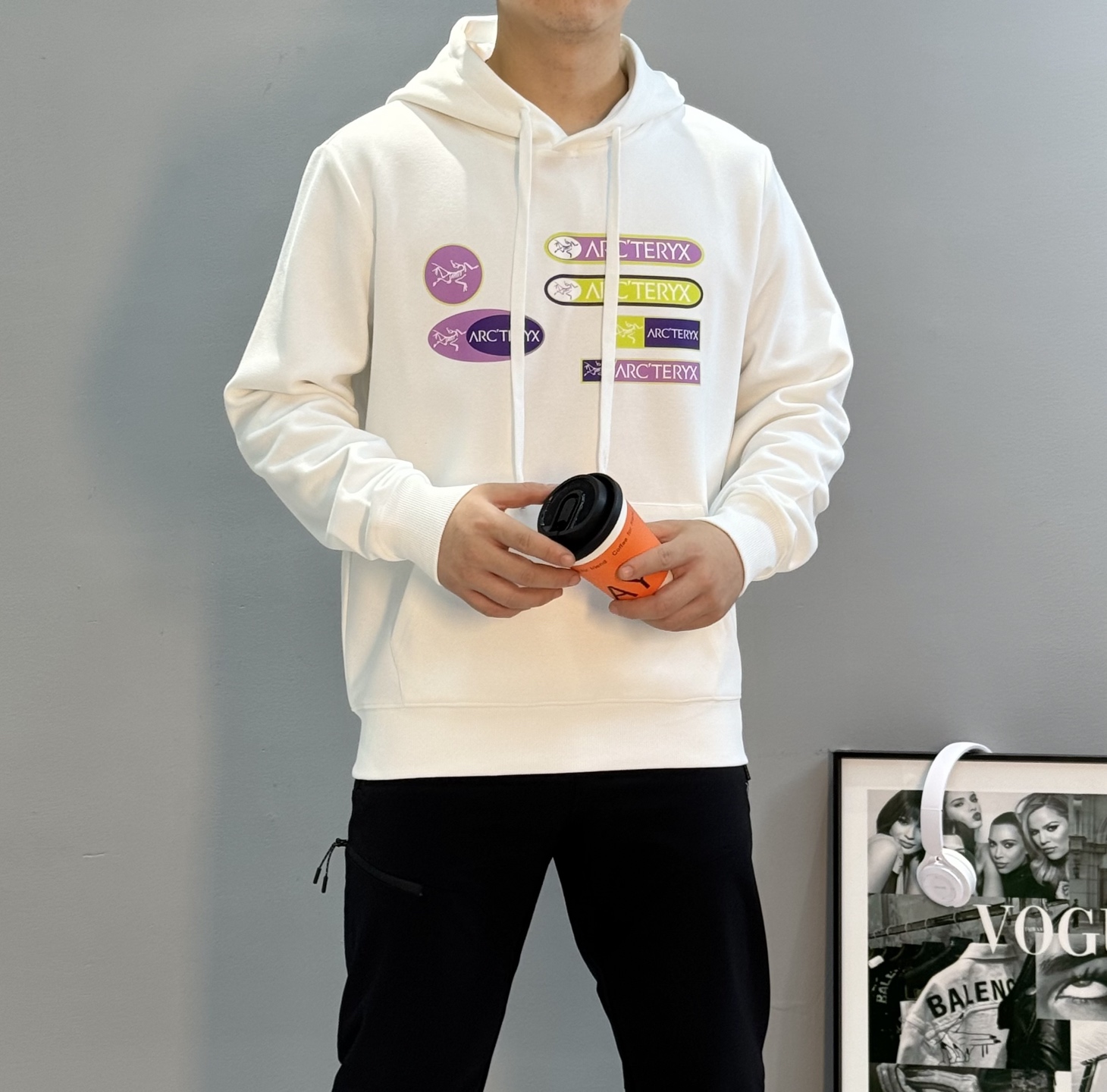 ARC‘TERYX始祖鸟新款连帽卫衣.25s秋冬原单爆款🔥男女同款！胸口品牌字母图形标识.高温烫画工艺.