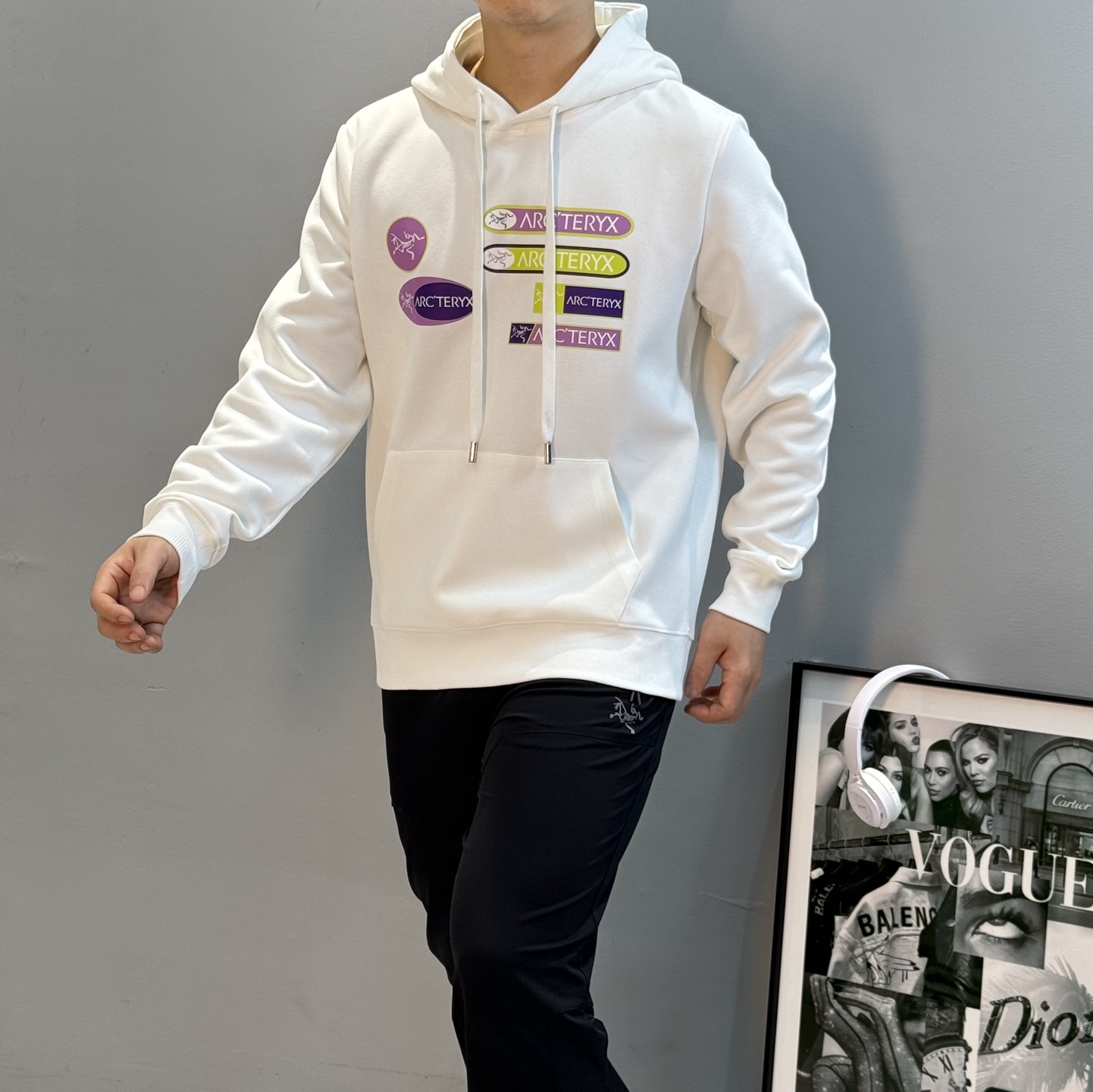 ARC‘TERYX始祖鸟新款连帽卫衣.25s秋冬原单爆款🔥男女同款！胸口品牌字母图形标识.高温烫画工艺.