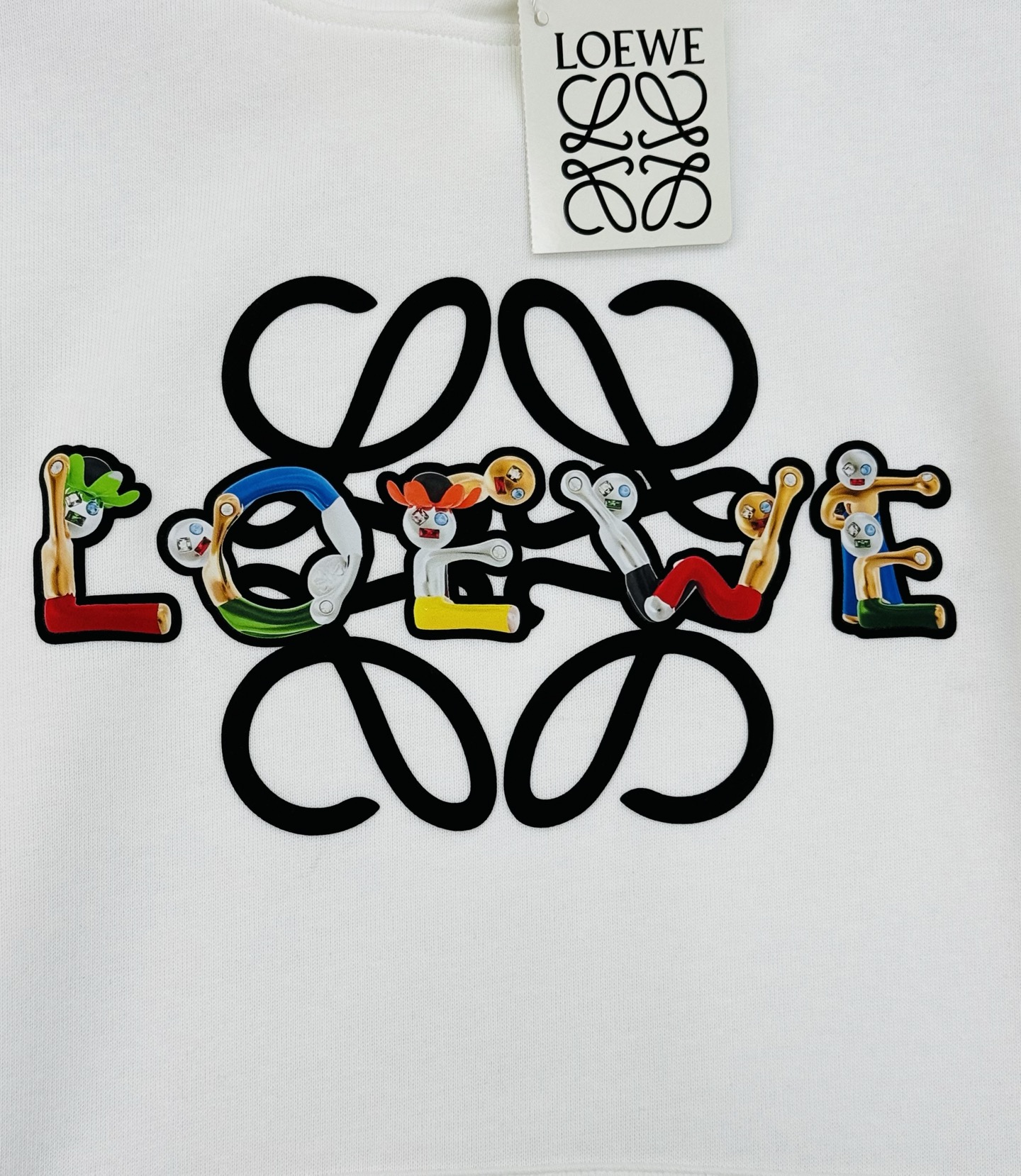 Loew*e罗意威*25s新款连帽卫衣.男女同款！顶级印花logo，帅气时尚，简约百搭款。420g卫衣棉