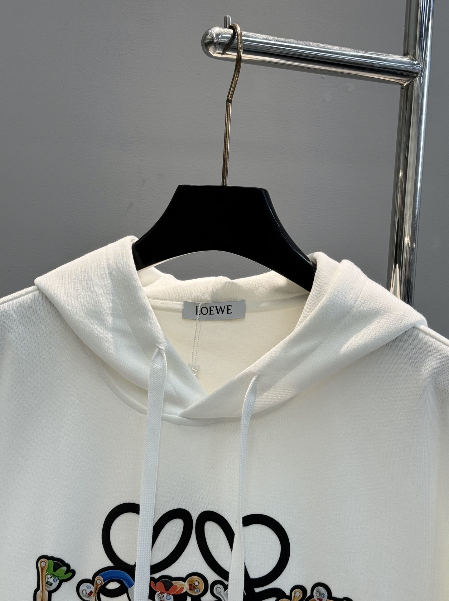 Loew*e罗意威*25s新款连帽卫衣.男女同款！顶级印花logo，帅气时尚，简约百搭款。420g卫衣棉