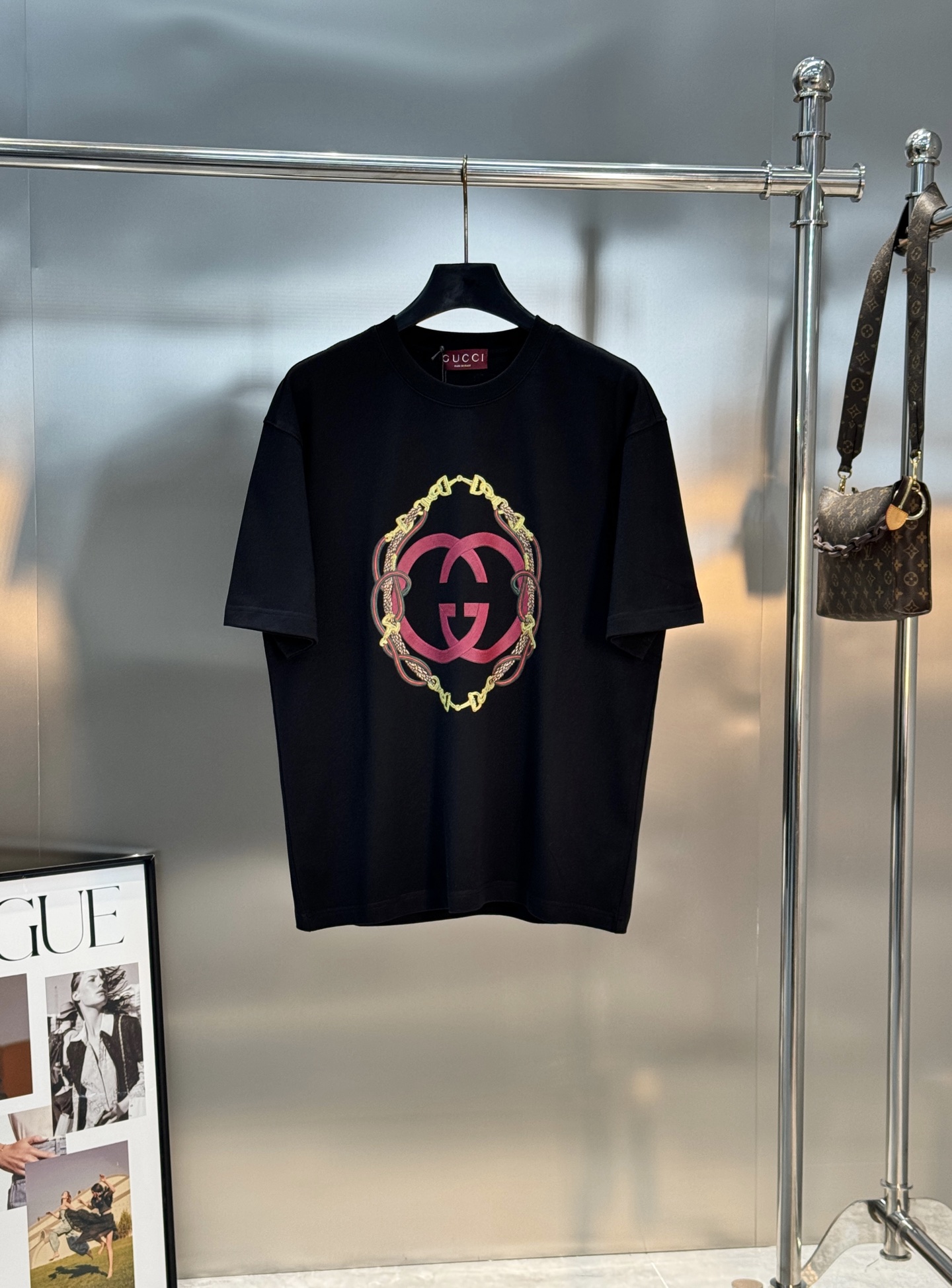 Gucci2026春夏马年限定T恤，男女同款❤️100%纯棉，280g重磅面料，柔软亲肤又挺阔有型。胸前